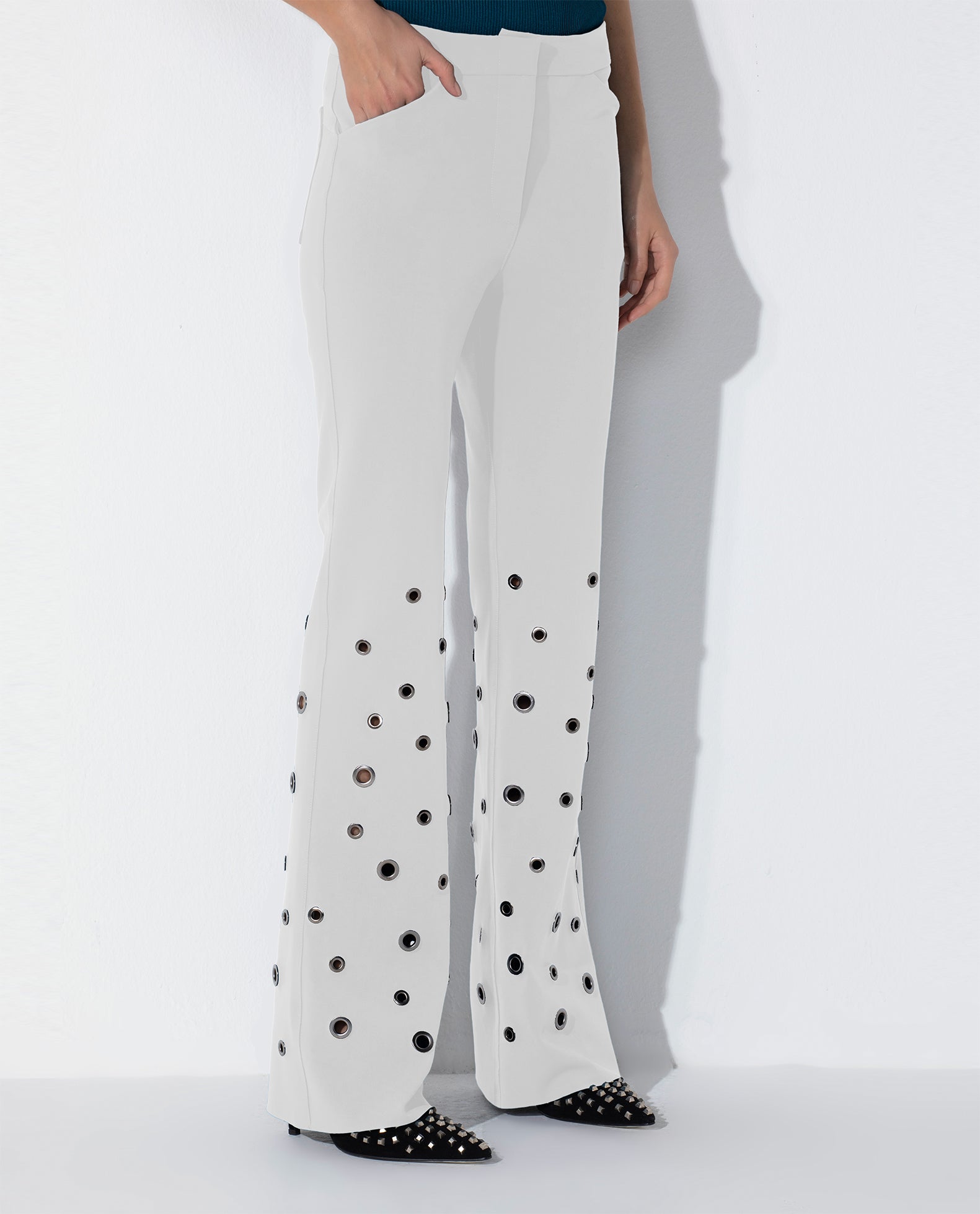 Calça Lafort Boot Com Ilhós Mônica Technoblock®