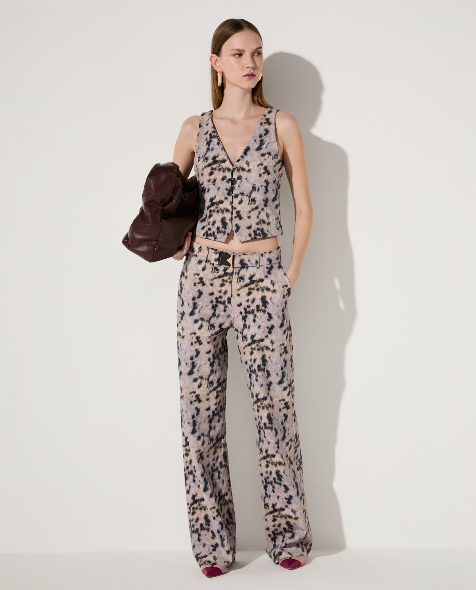 Calça Lafort Reta Giovanna Technoblock® Estampado