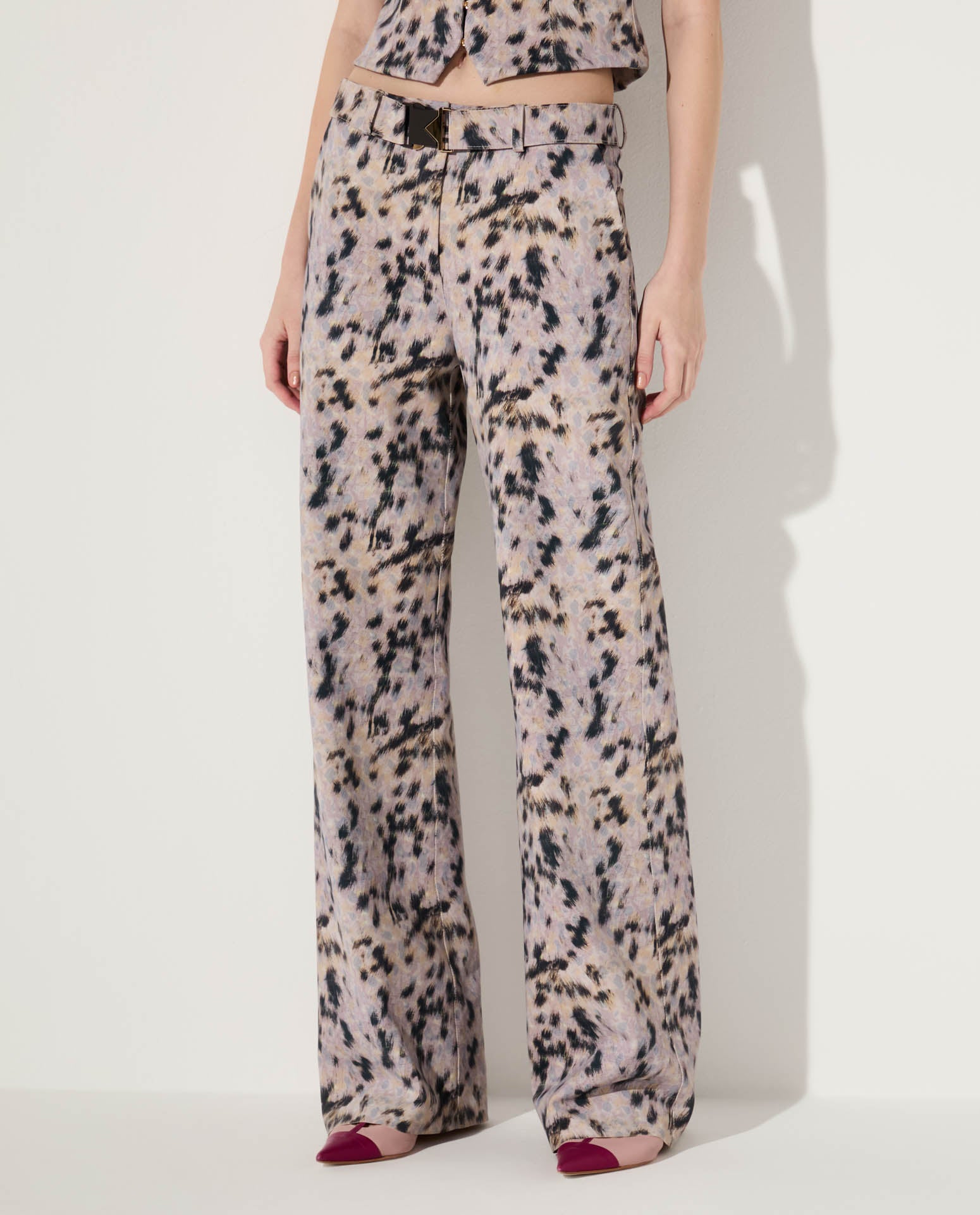 Calça Lafort Reta Giovanna Technoblock® Estampado