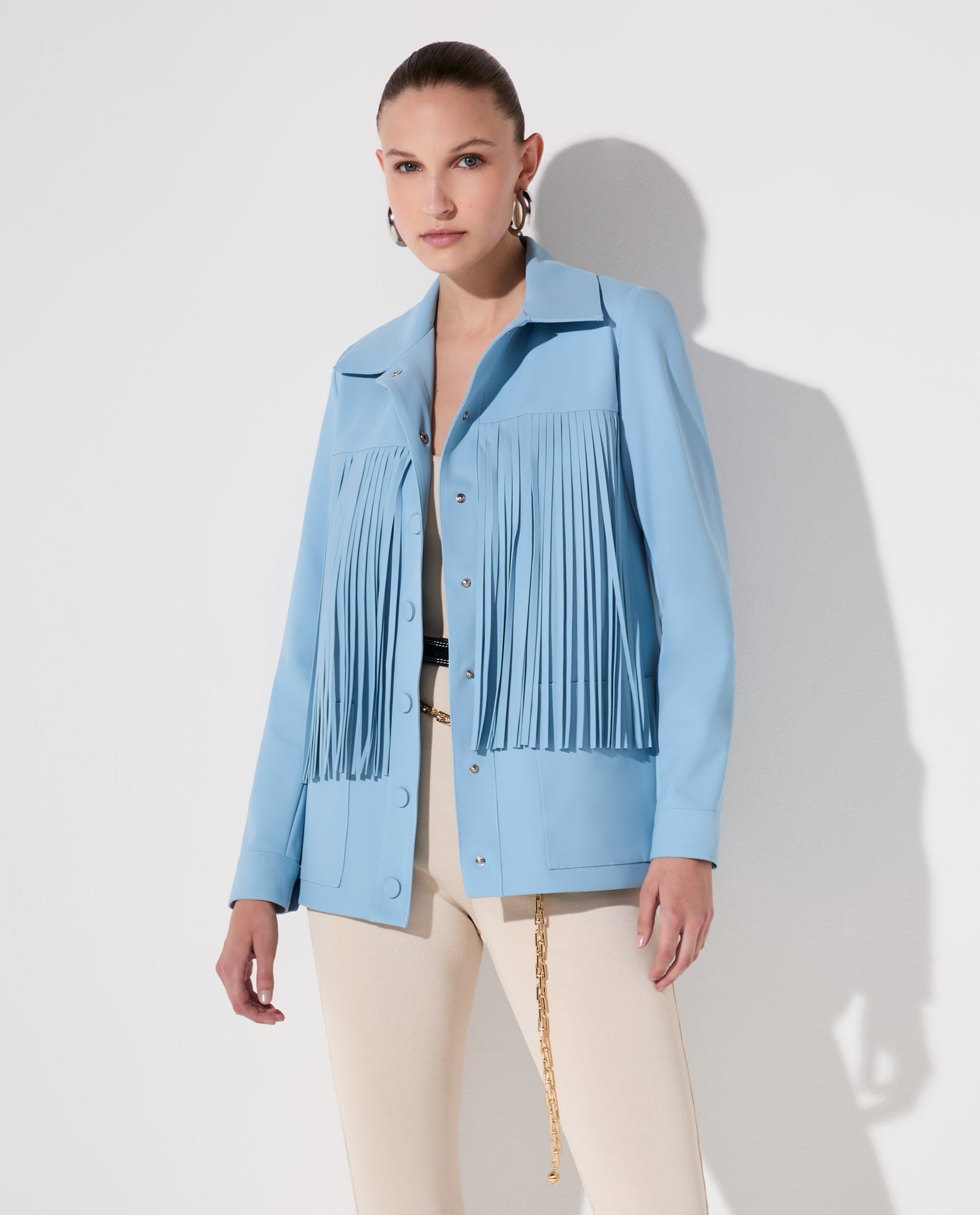 Jaqueta Lafort Com Franjas Letizia Technoblock®