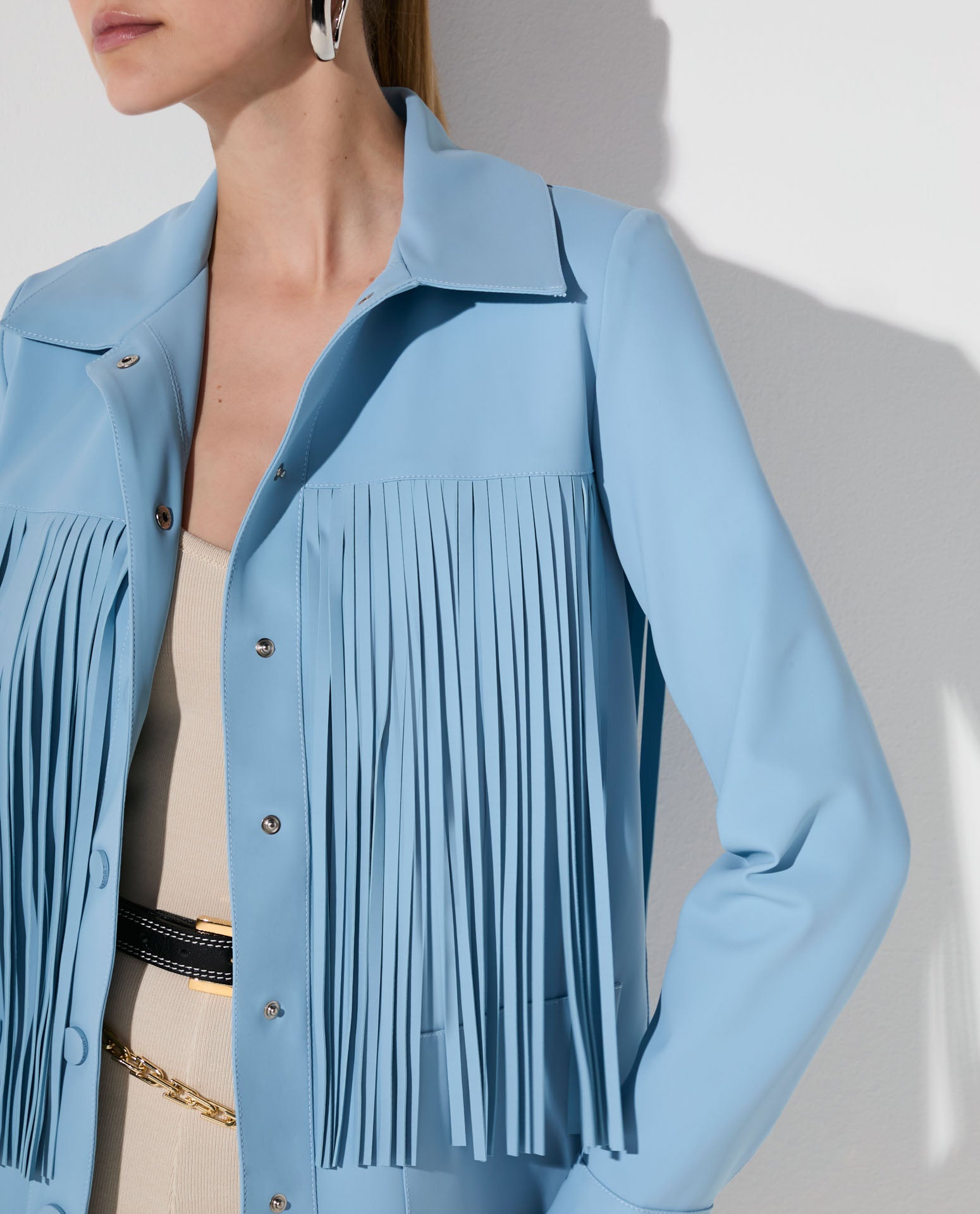 Jaqueta Lafort Com Franjas Letizia Technoblock®