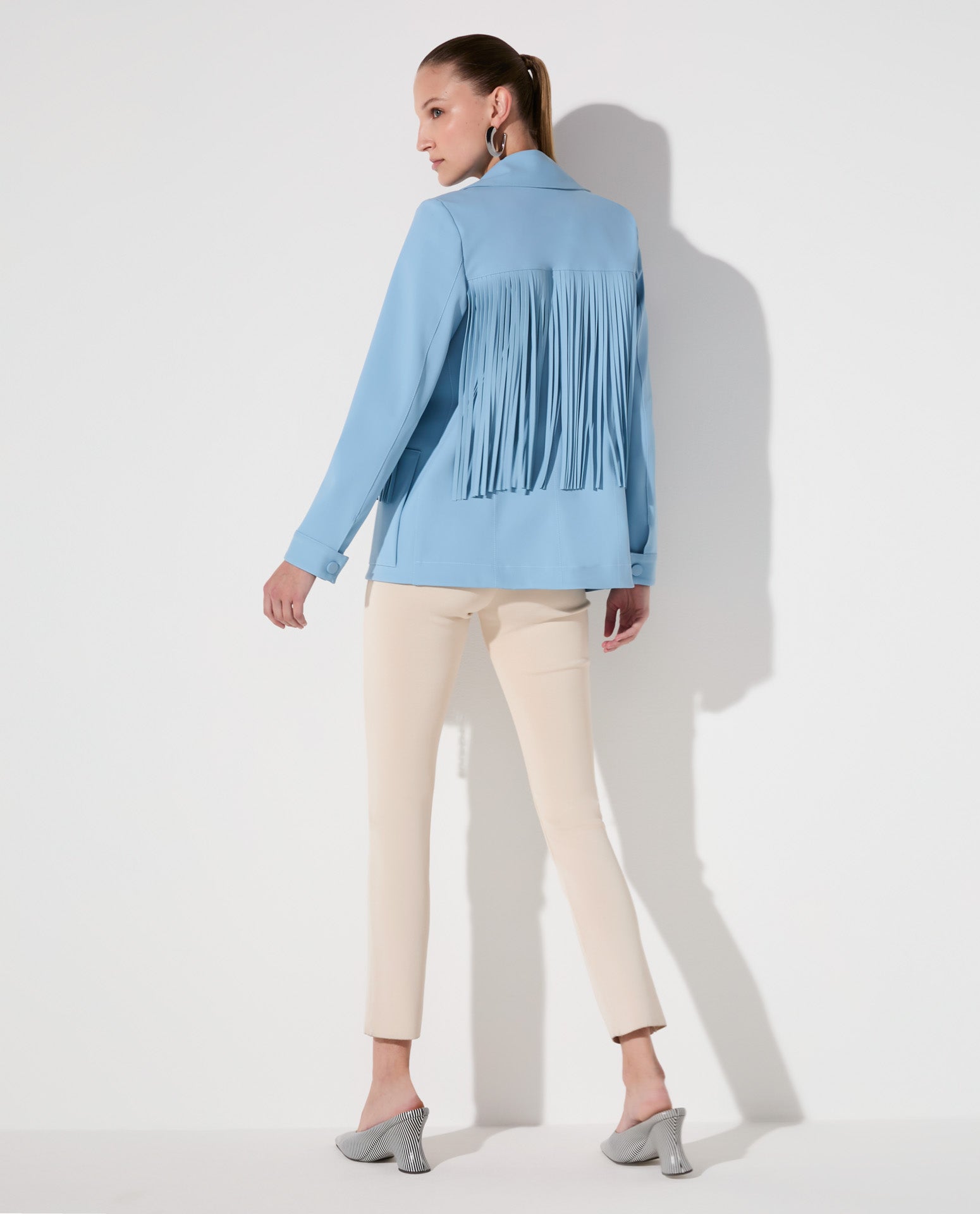 Jaqueta Lafort Com Franjas Letizia Technoblock®