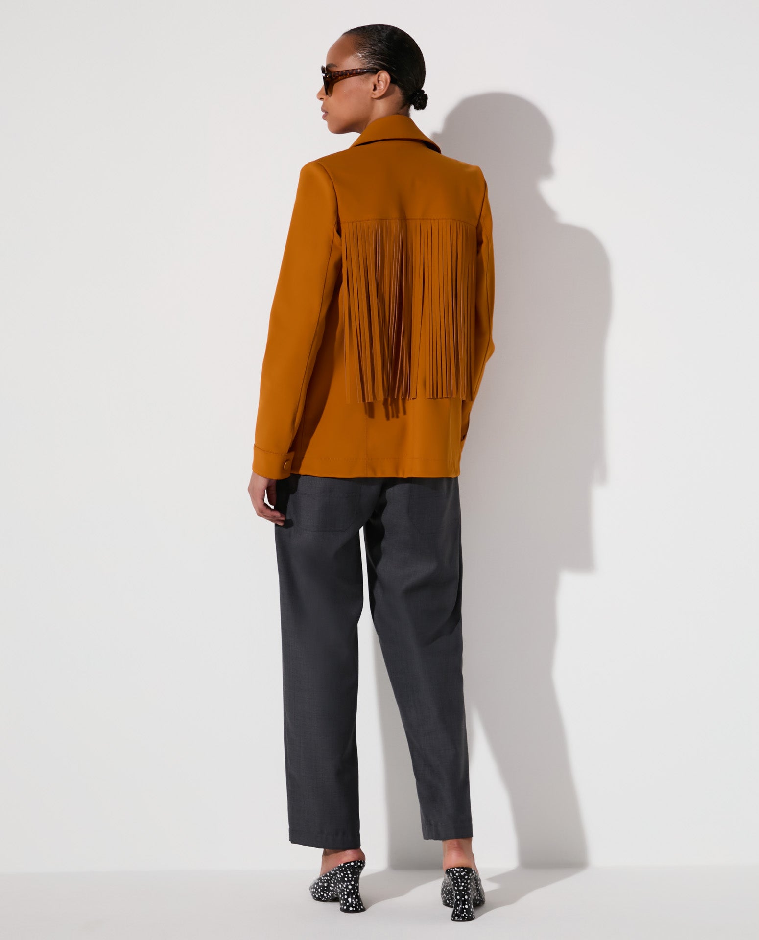 Jaqueta Lafort Com Franjas Letizia Technoblock®