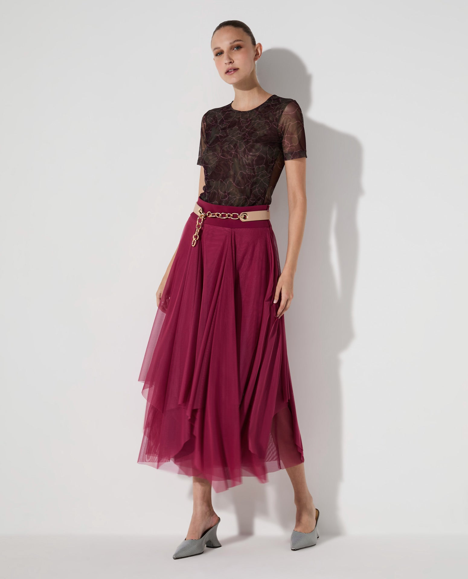 Blusa Lafort Manga Curta Tamires Tela Block Estampada La Città