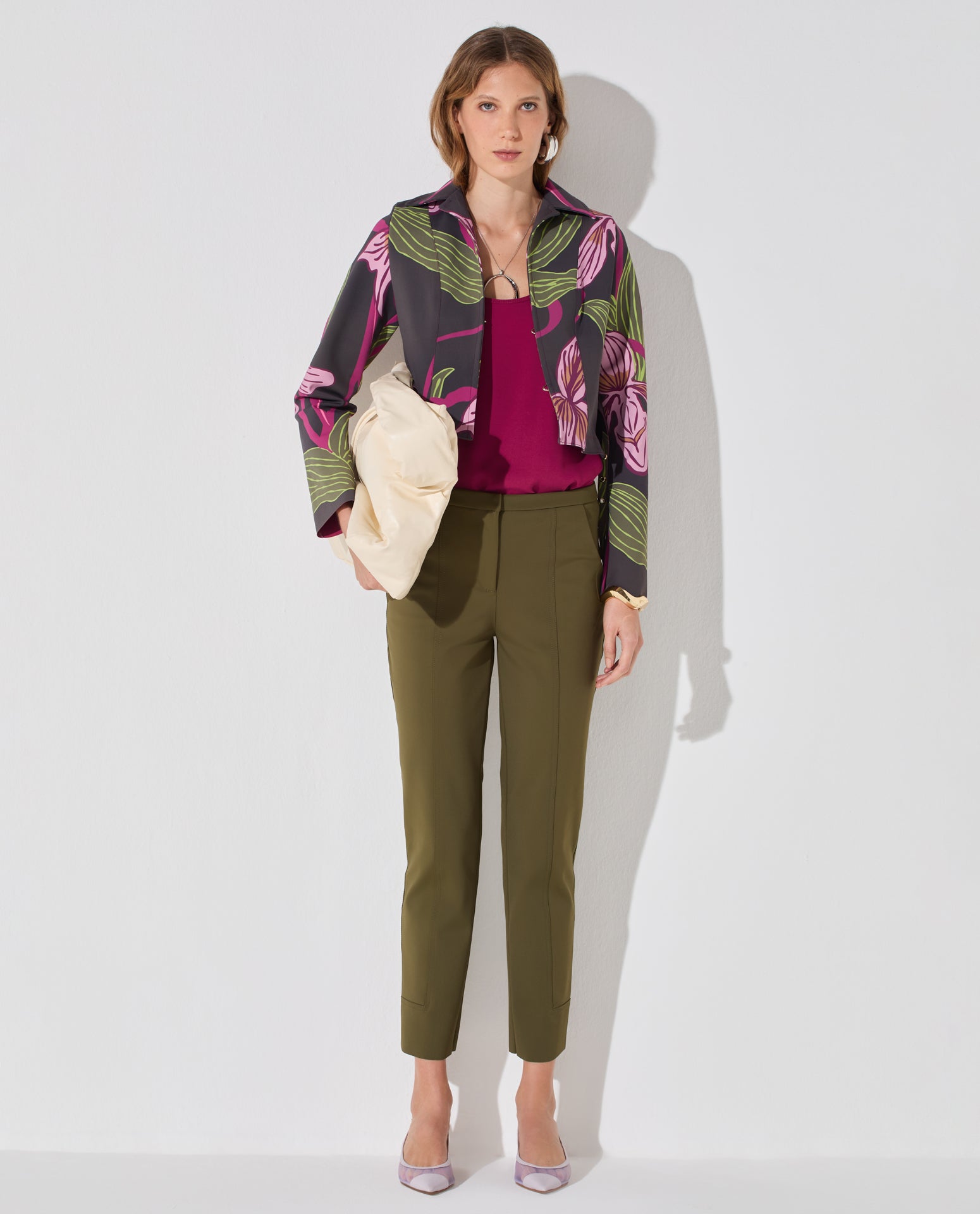 Casaco Lafort Com Cinto Filomena Technoblock® Estampado