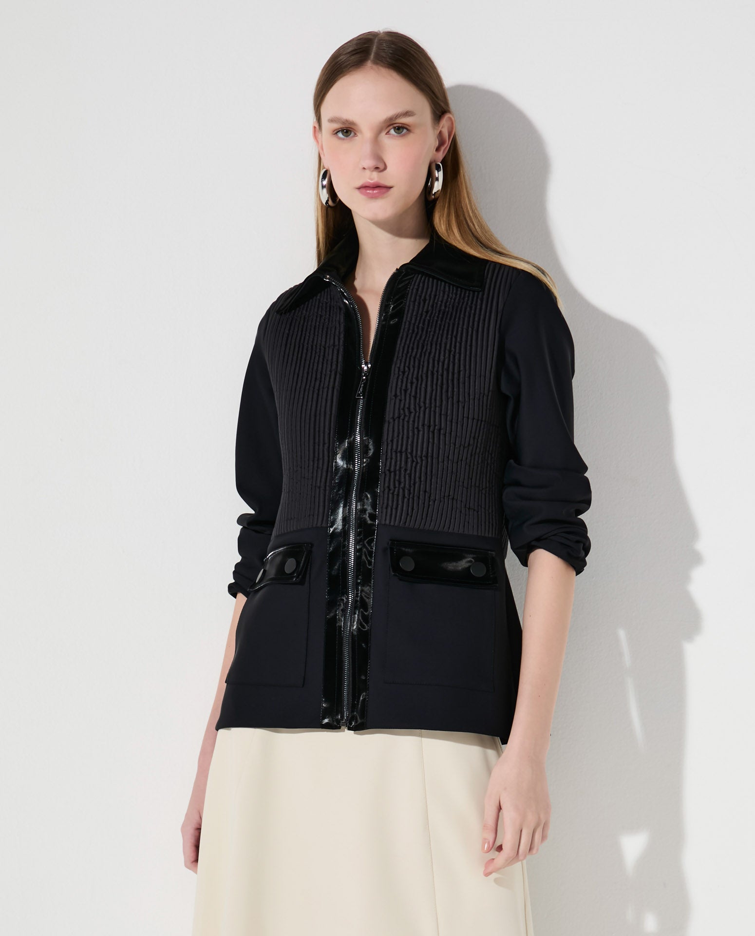 Jaqueta Lafort Com Bolsos Francesca Technoblock®