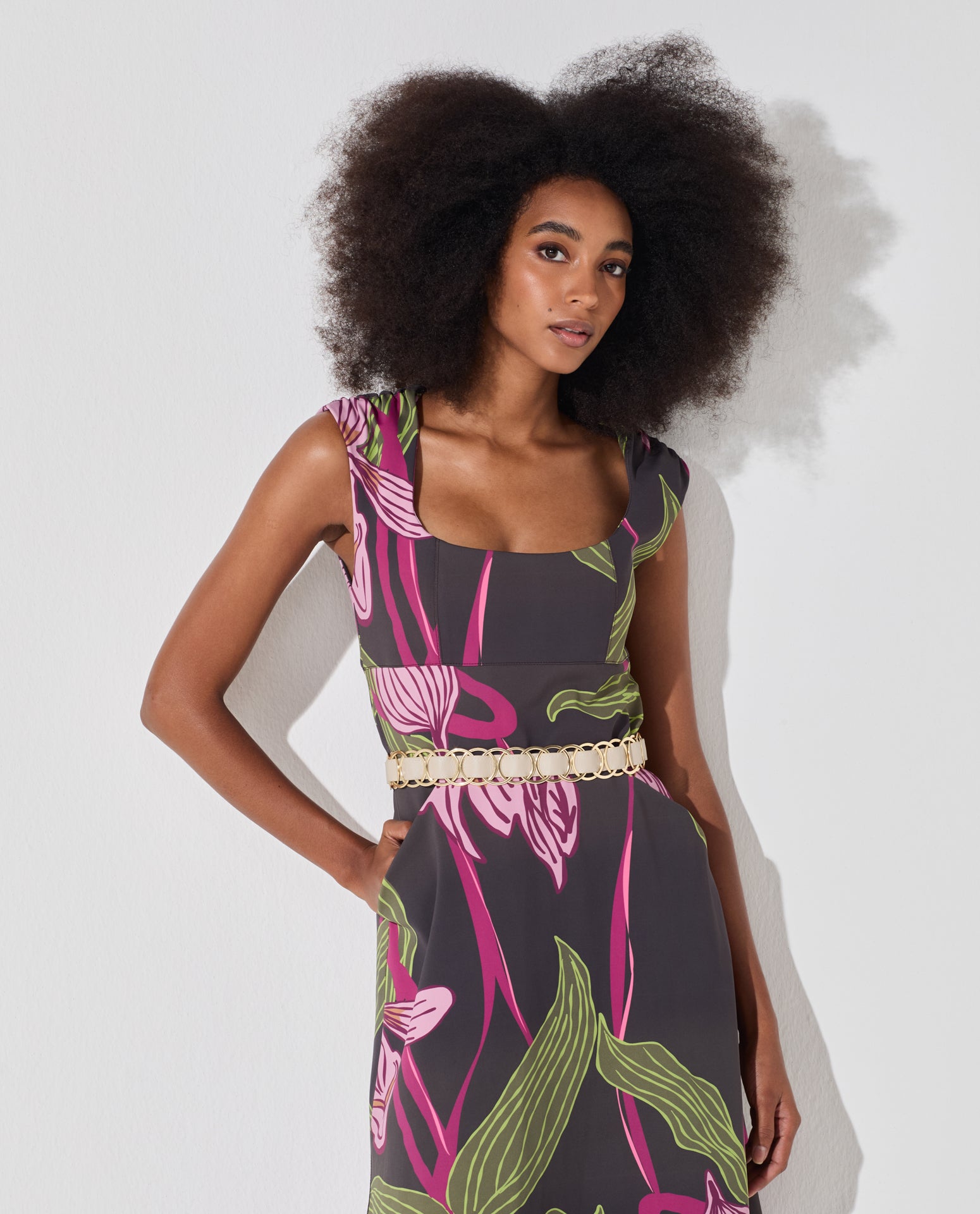 Vestido Lafort Midi Filomena Technoblock® Estampado