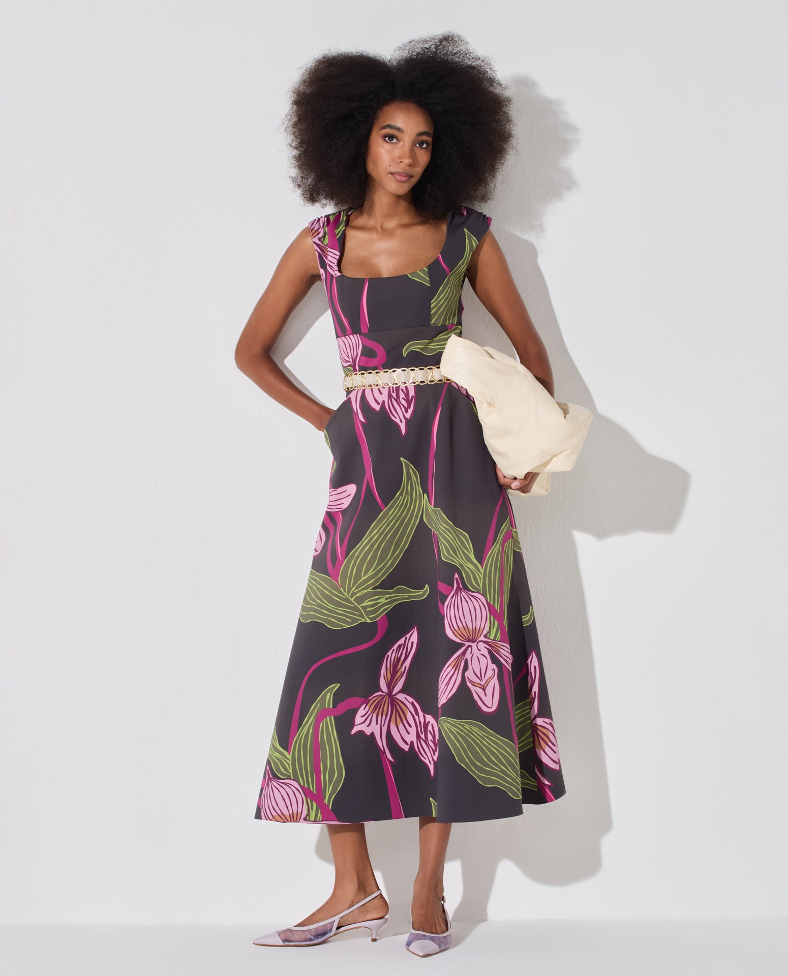 Vestido Lafort Midi Filomena Technoblock® Estampado