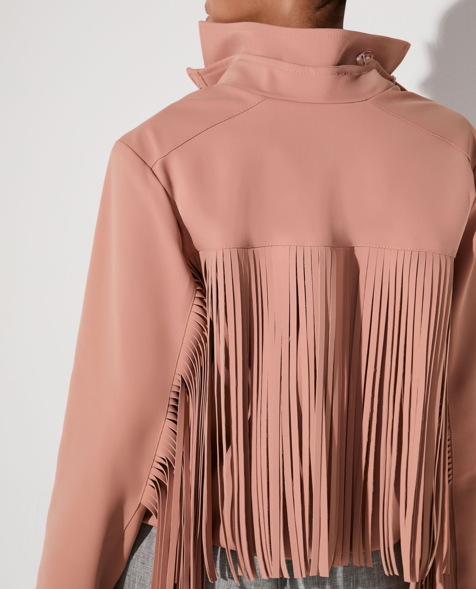 Casaco Lafort Com Franjas Leona Technoblock®