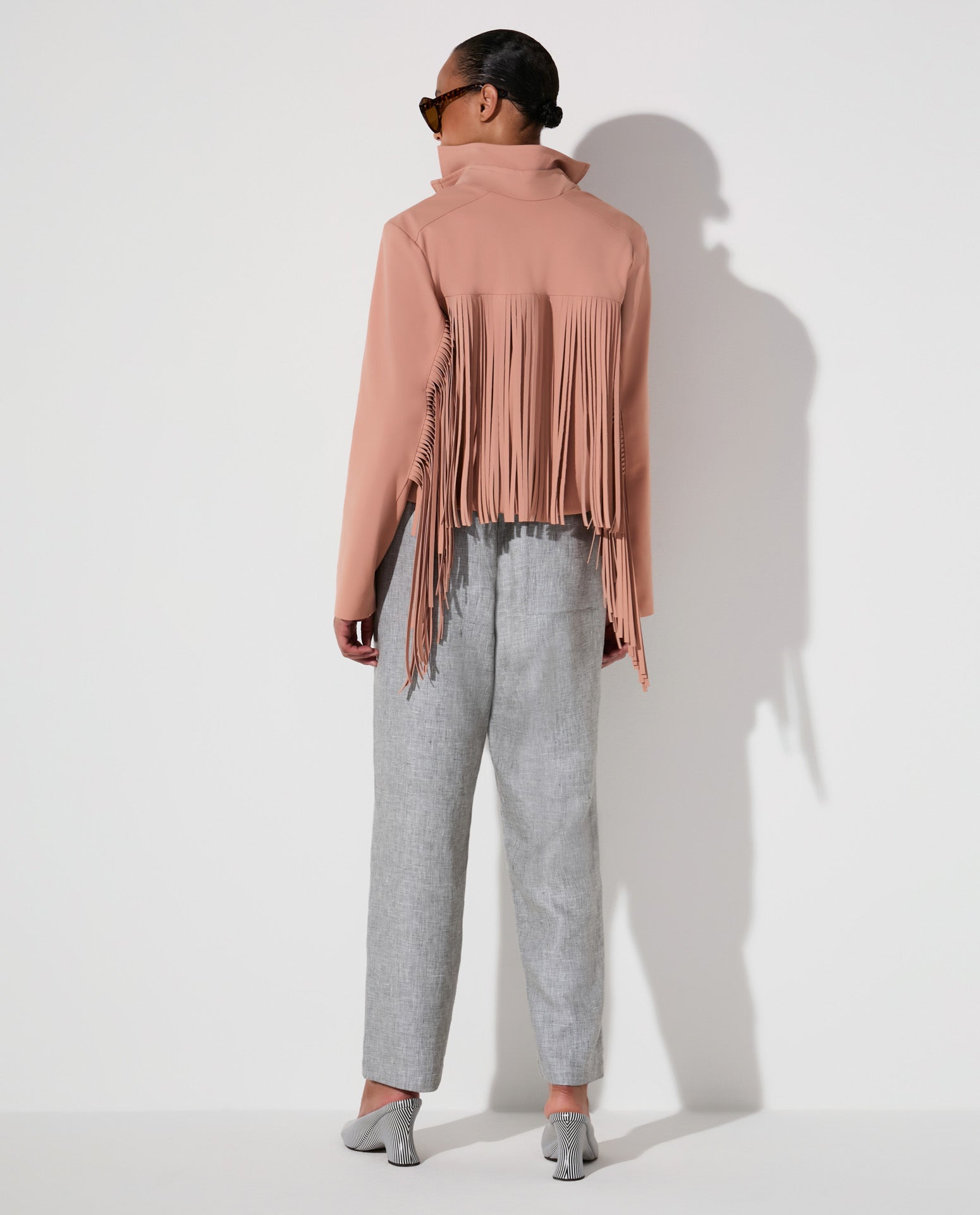 Casaco Lafort Com Franjas Leona Technoblock®