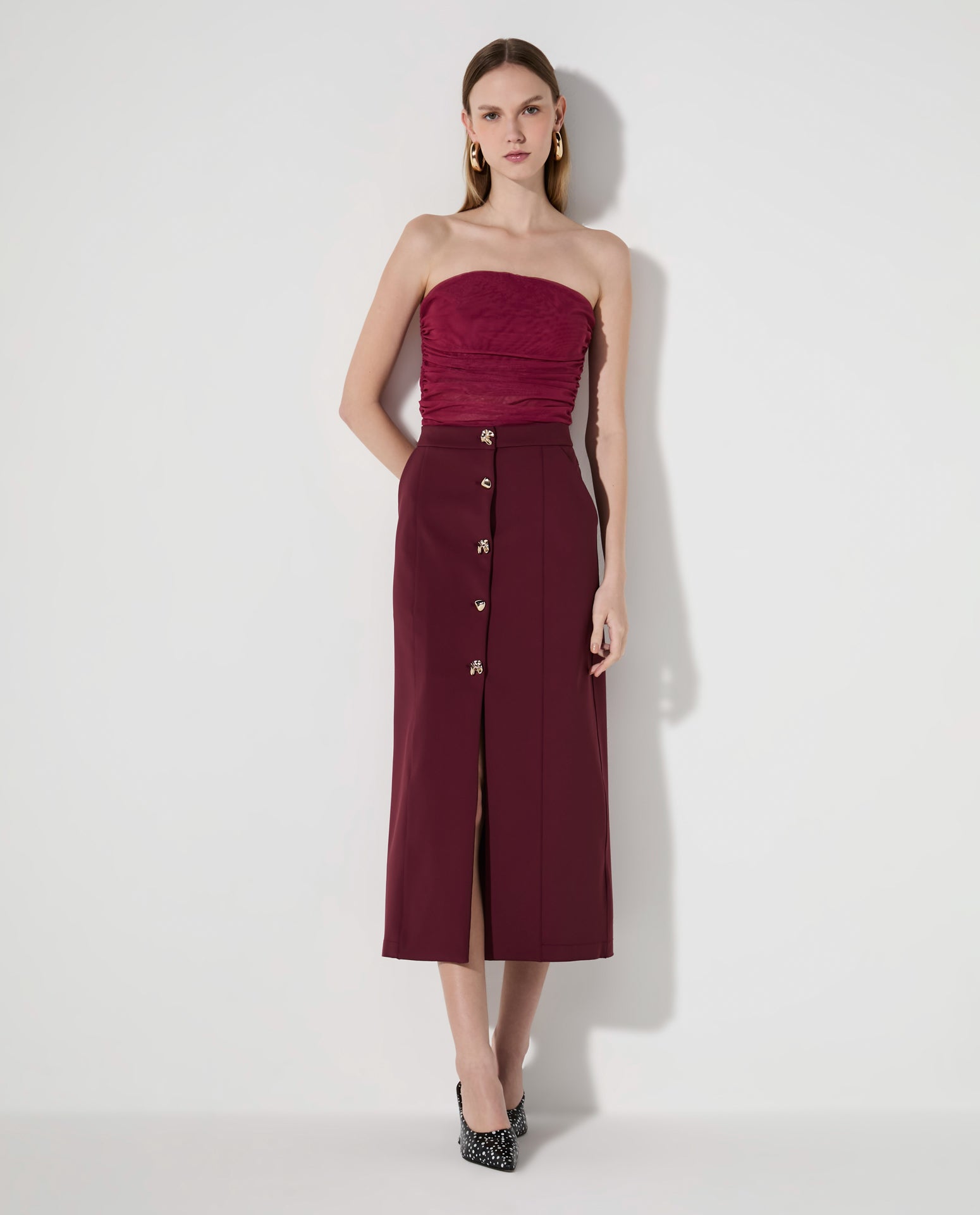 Top Lafort Sem Alça Graziana Tela Block