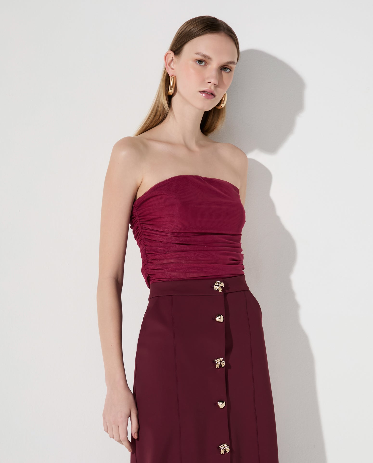 Top Lafort Sem Alça Graziana Tela Block