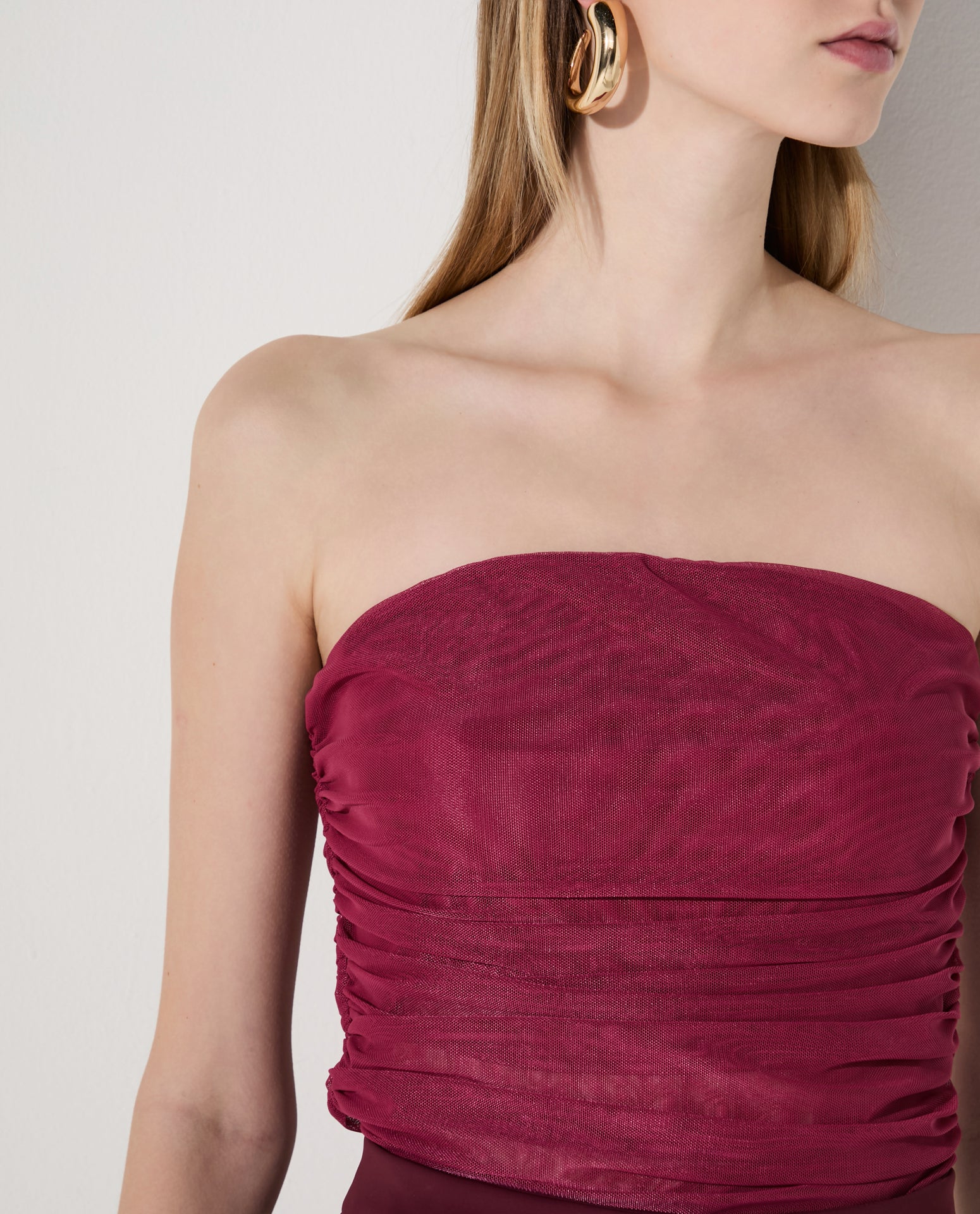 Top Lafort Sem Alça Graziana Tela Block