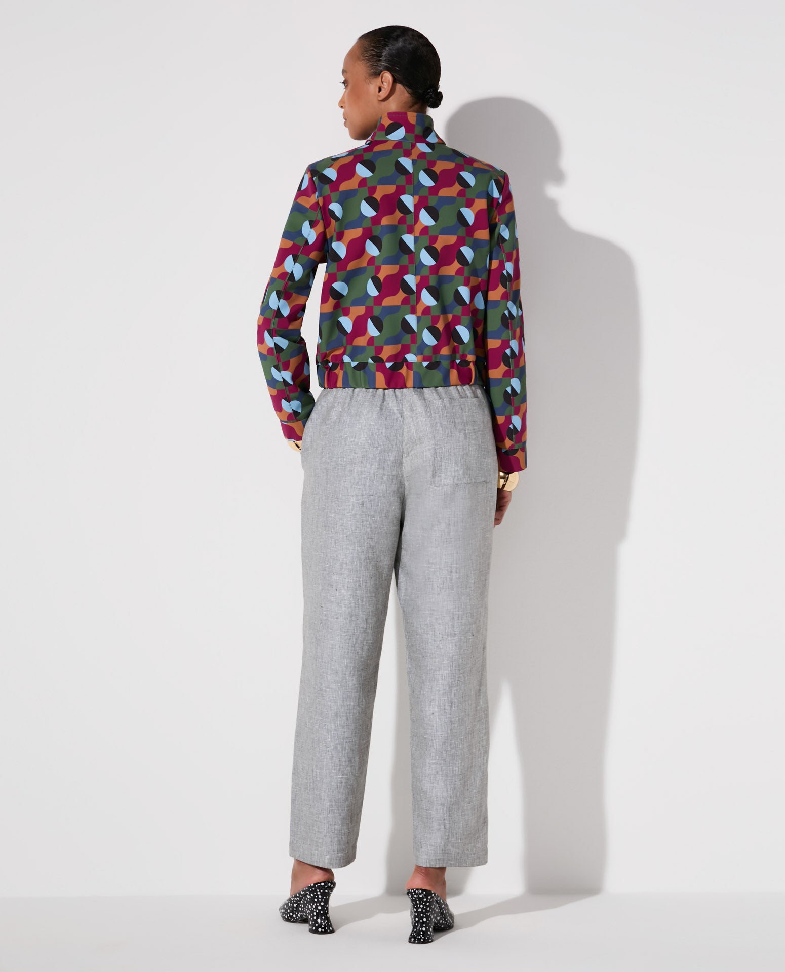 Jaqueta Lafort Bomber Odete Technoblock® Estampada