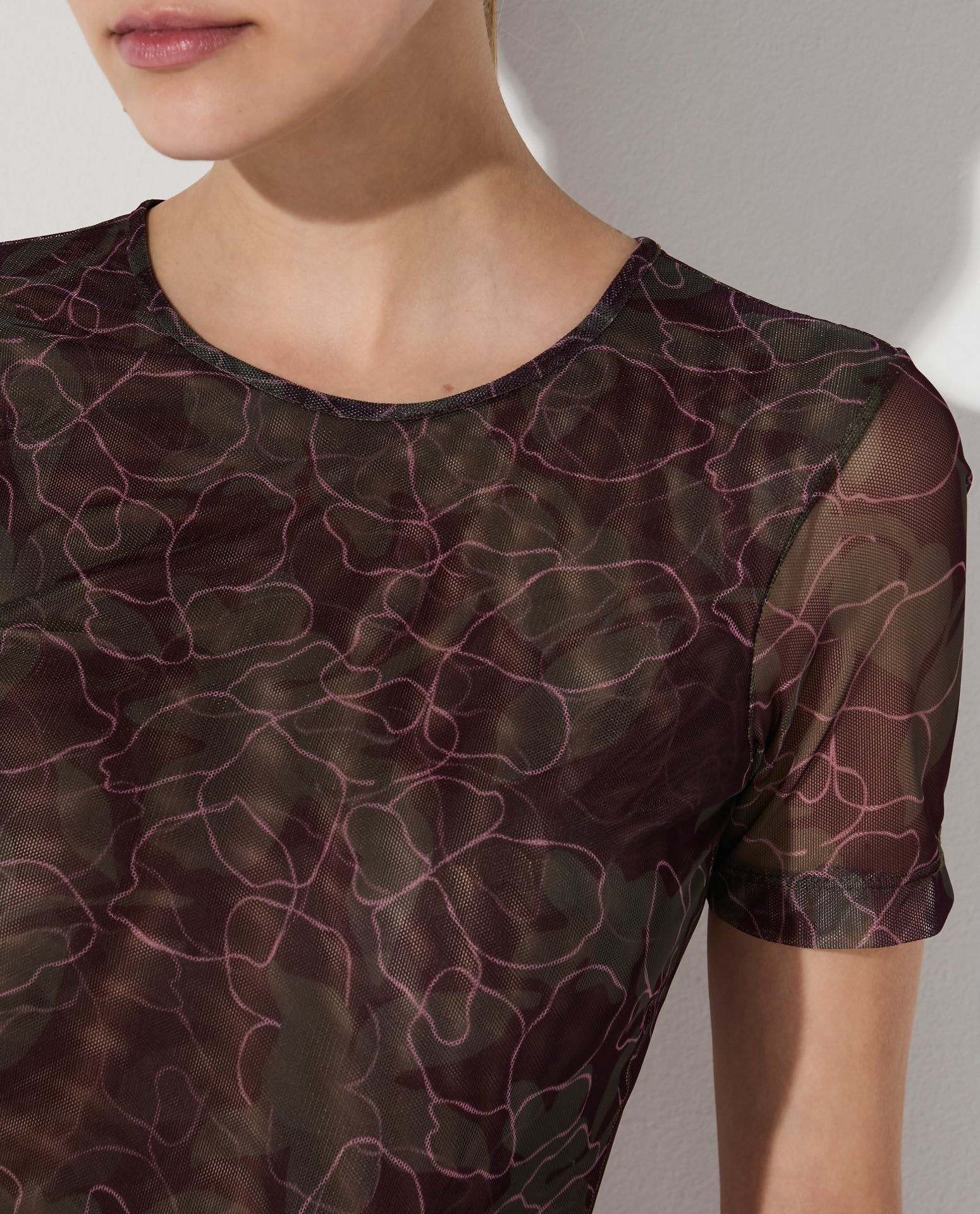 Blusa Lafort Manga Curta Tamires Tela Block Estampada La Città