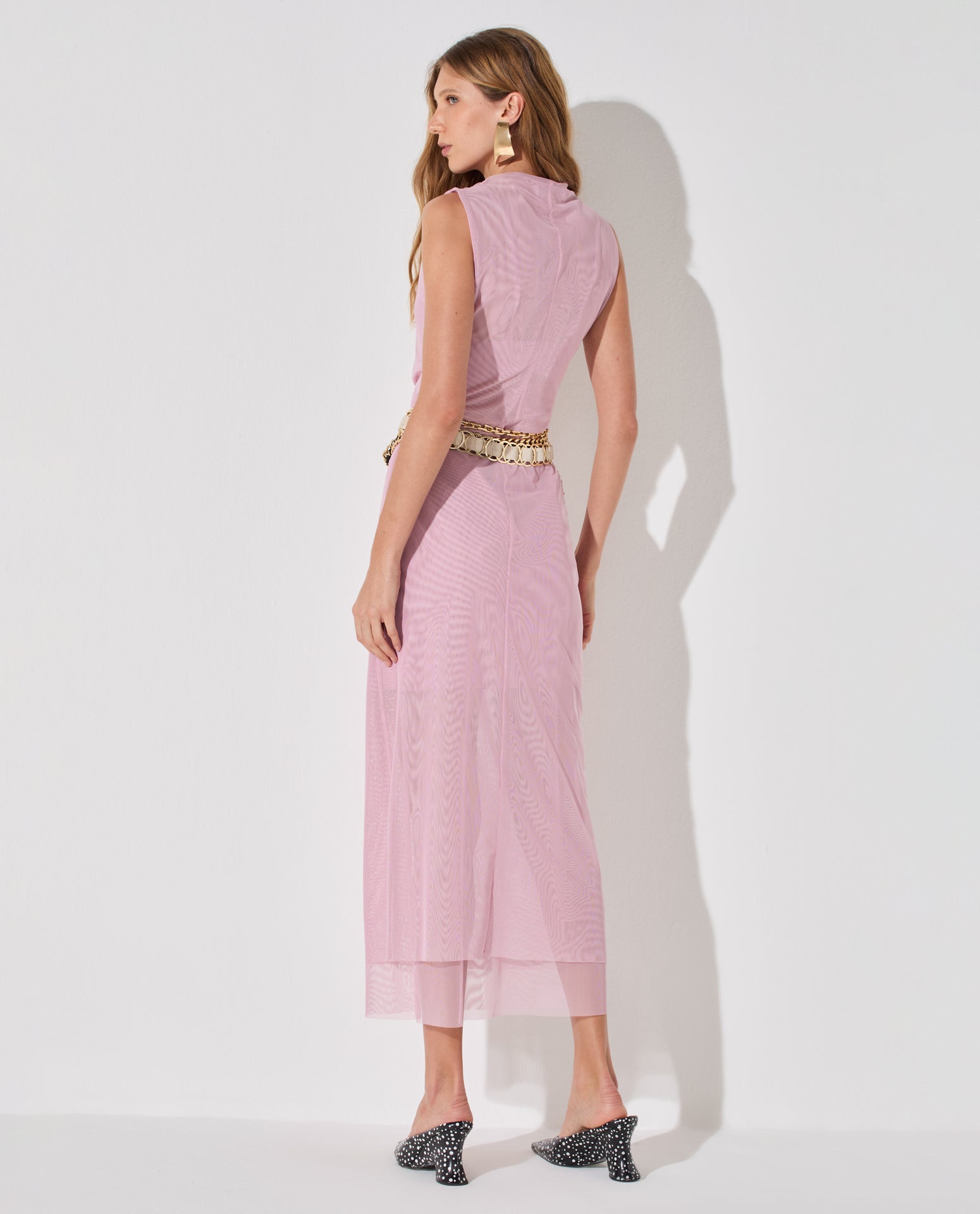 Vestido Lafort Midi Mony Tela Block