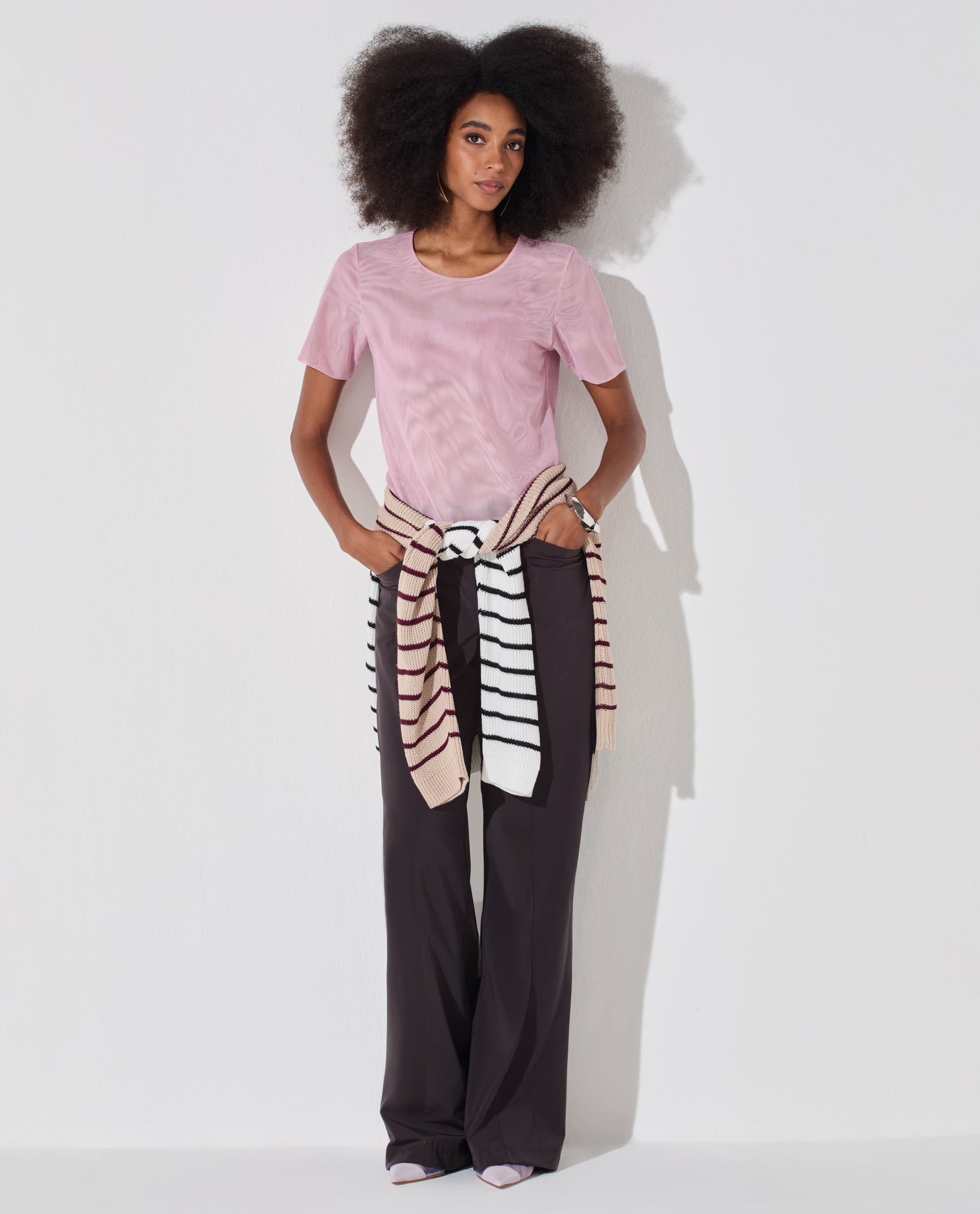 Blusa Lafort Manga Curta Tamires Tela Block La Città