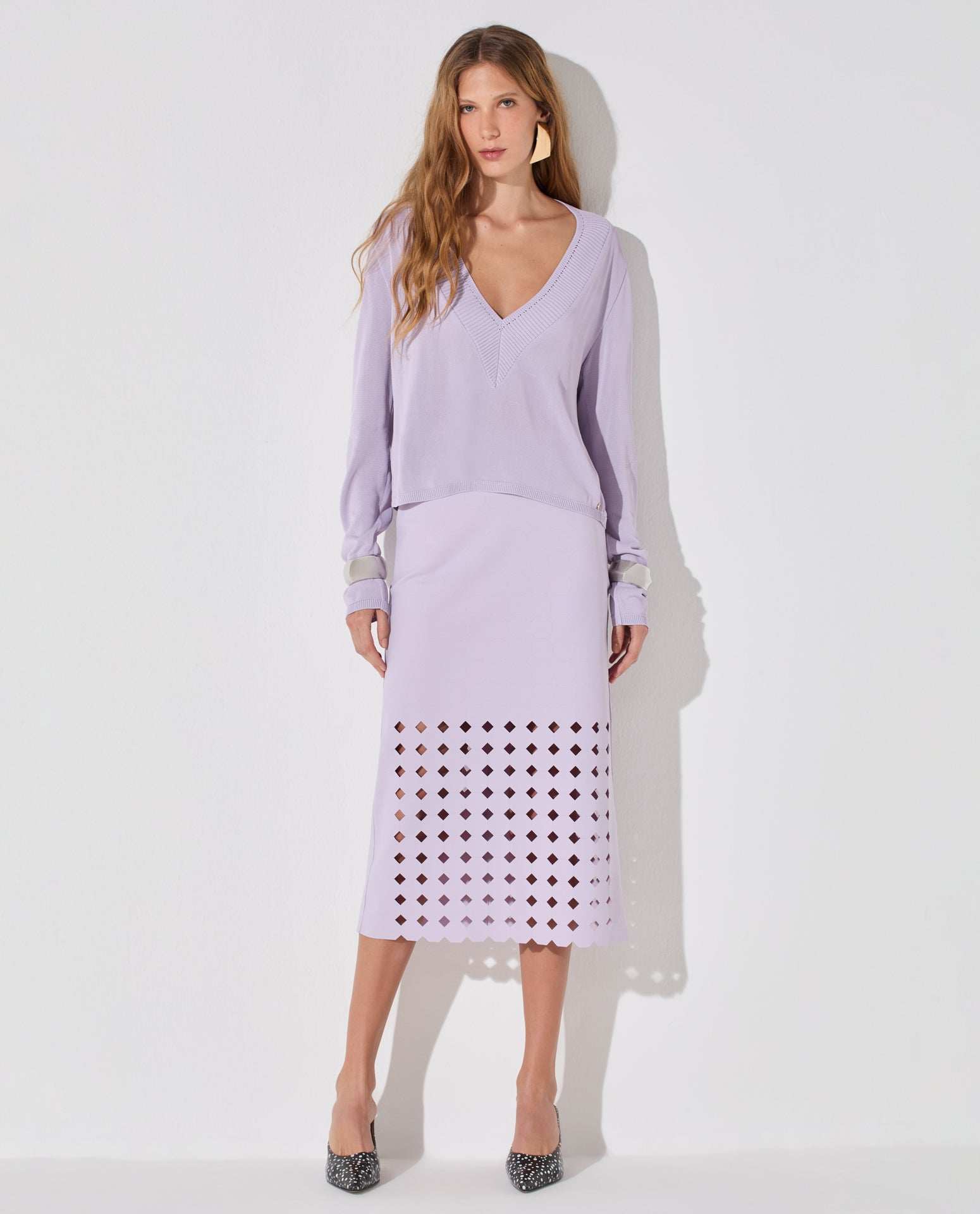 Blusa Lafort Decote V Thelma Tricot