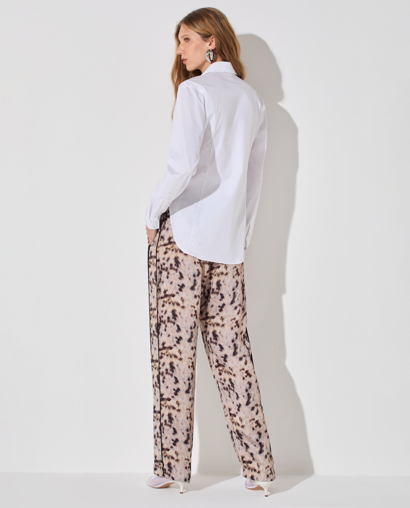 Calça Lafort Com Vivos Erica Cetim Estampado