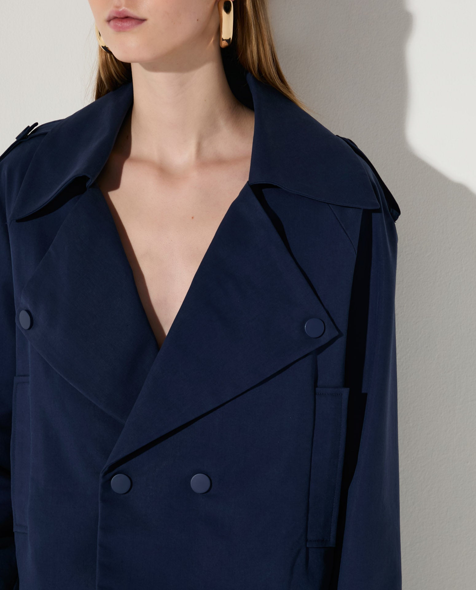 Casaco Lafort Mini Trench Giana Cotton Twill®