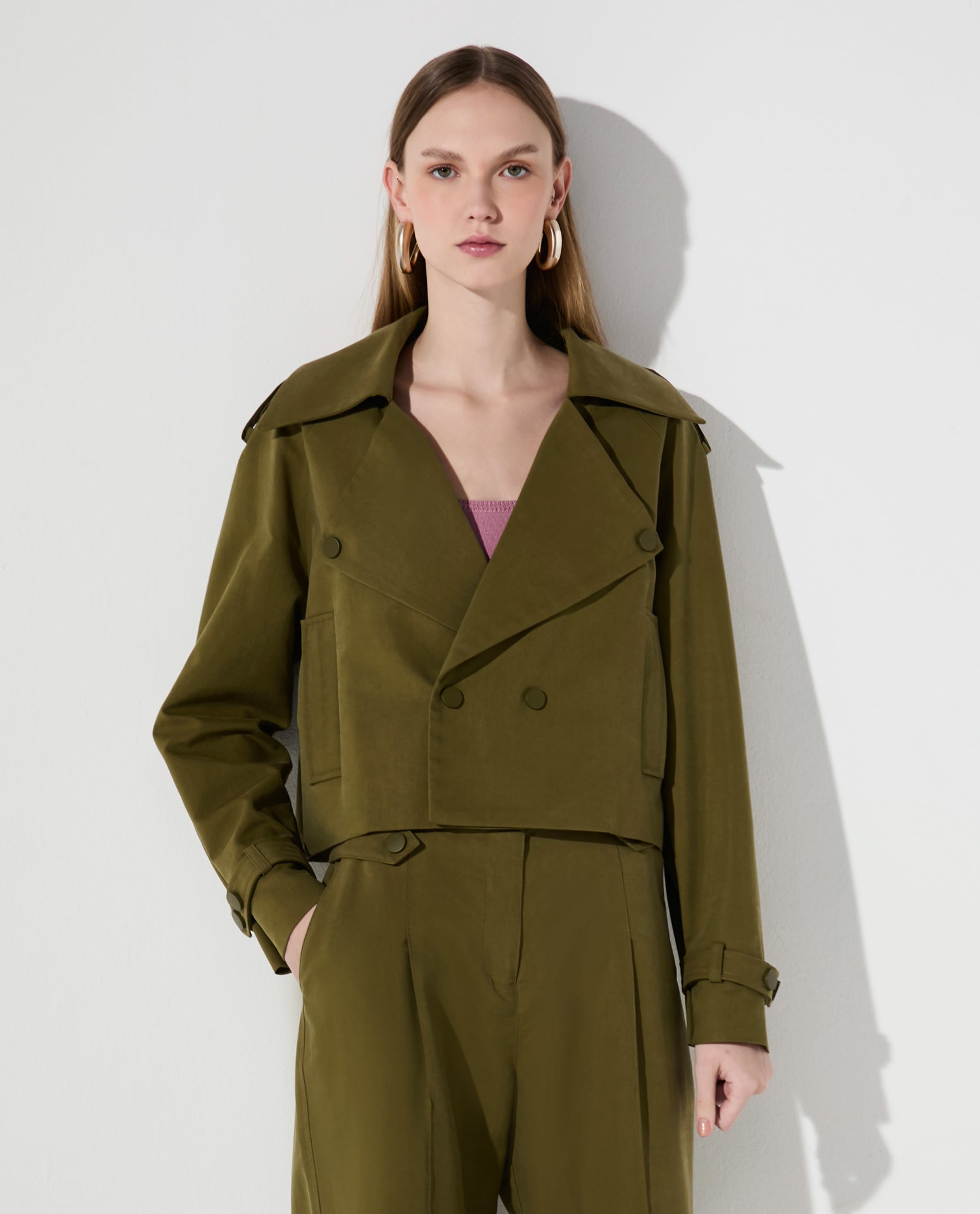 Casaco Lafort Mini Trench Giana Cotton Twill®