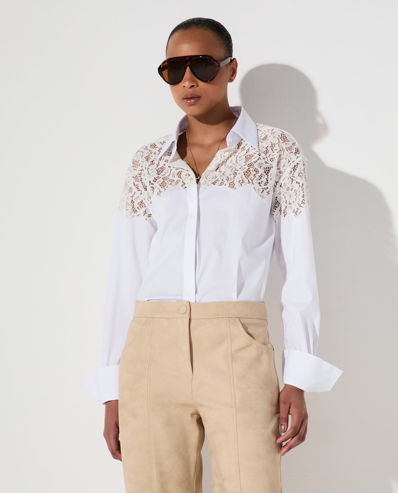 Camisa Lafort Com Renda Valentina Technocotton®