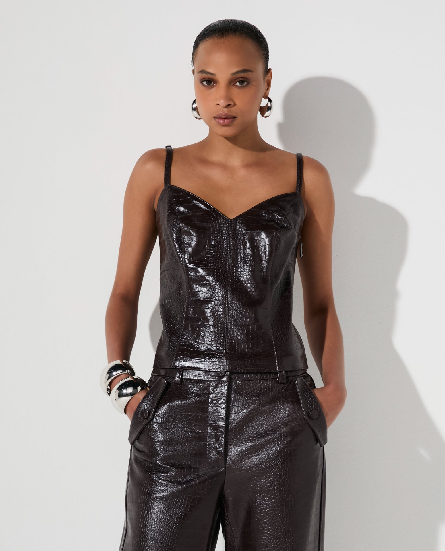 Top Lafort Com Alcas Lauren Couro