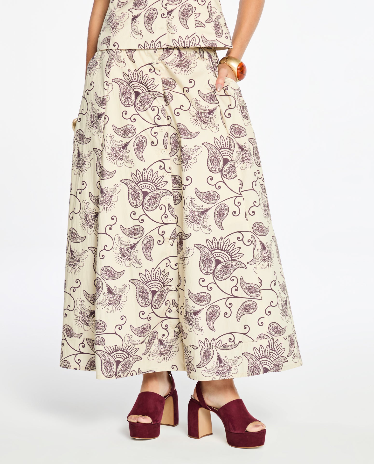 Saia Lafort Midi Tati High Cotton Estampado