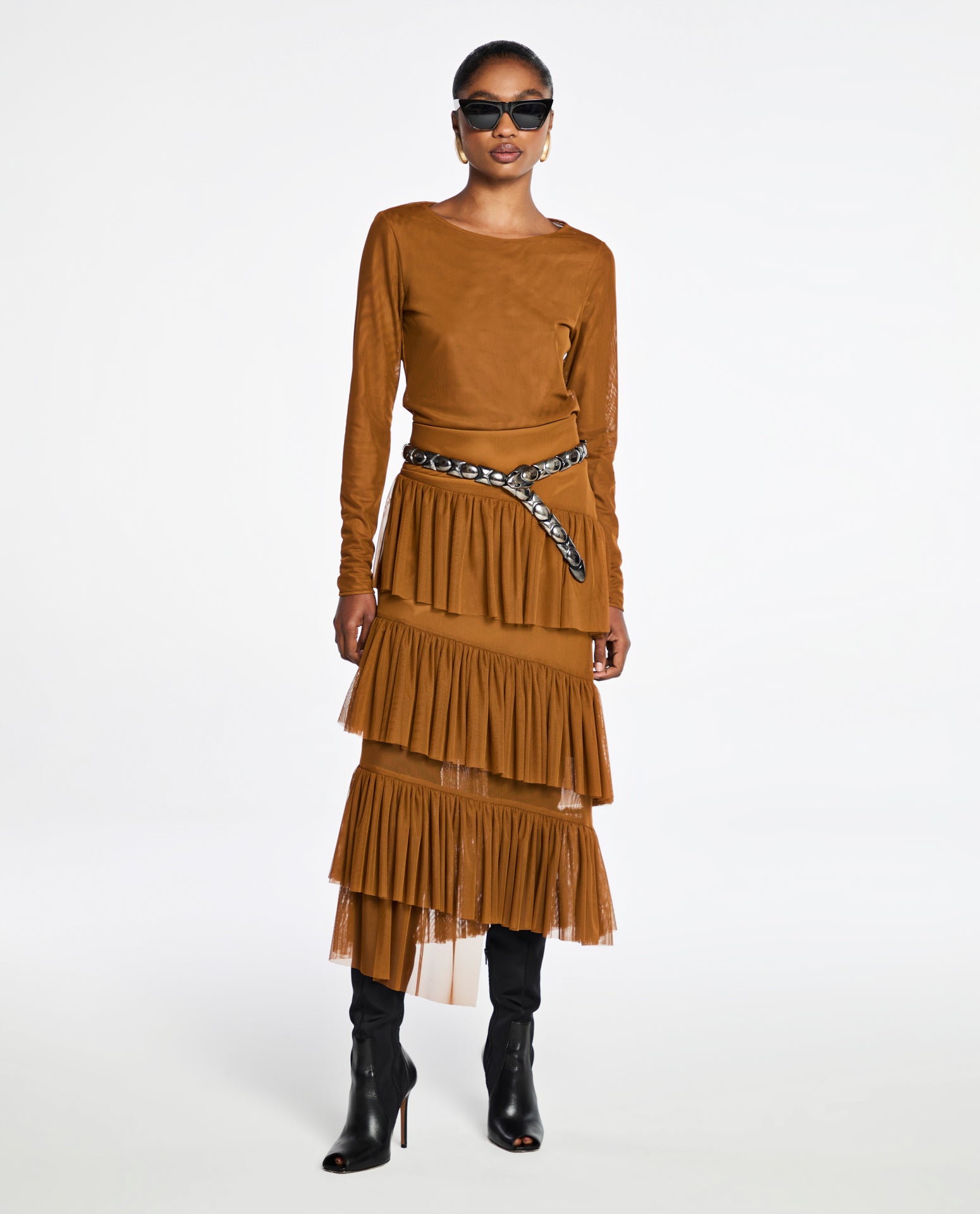 Saia Lafort Assimétrica Annemarie Tela Block