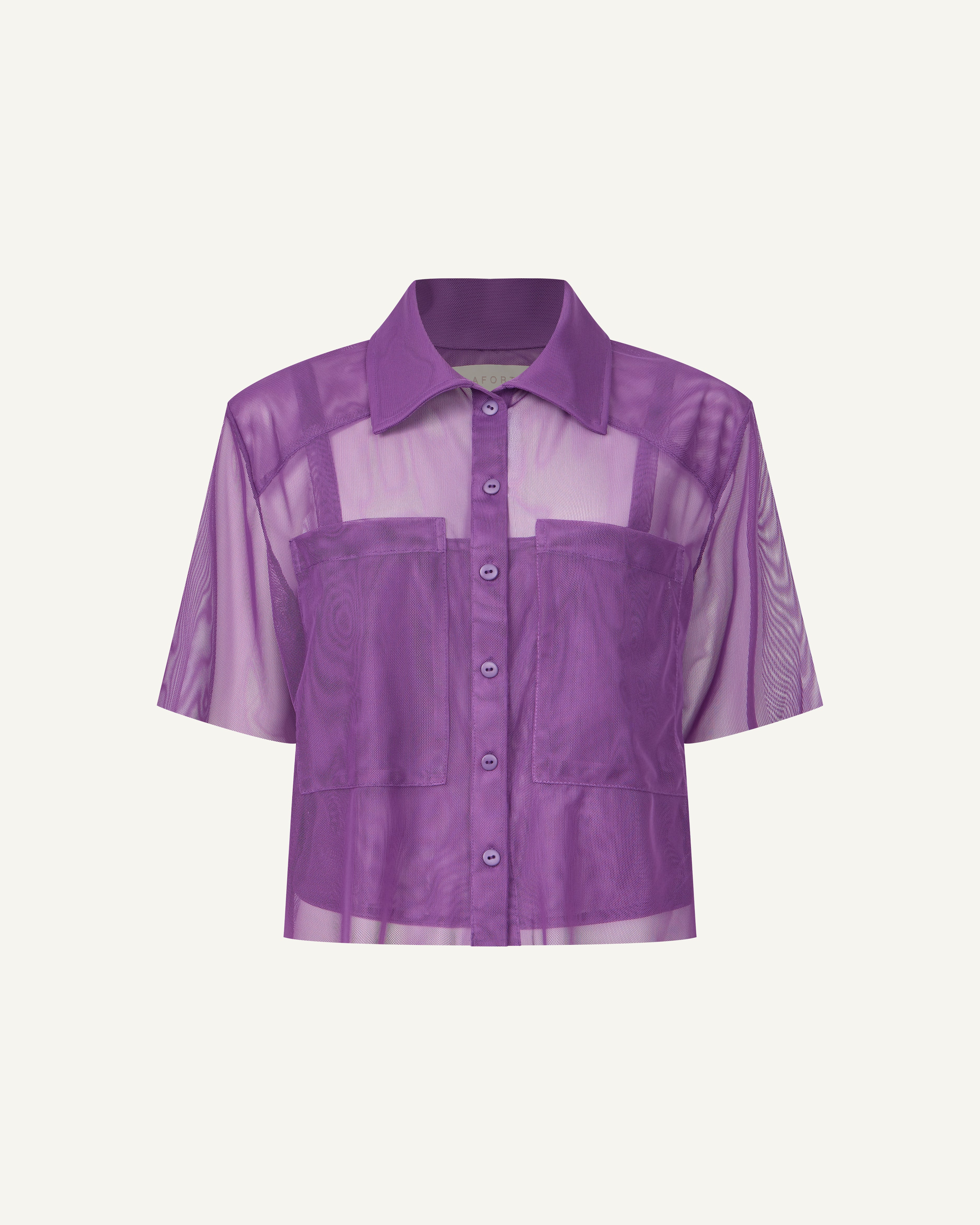 Camisa Lafort Manga Curta Giselle Tela Block