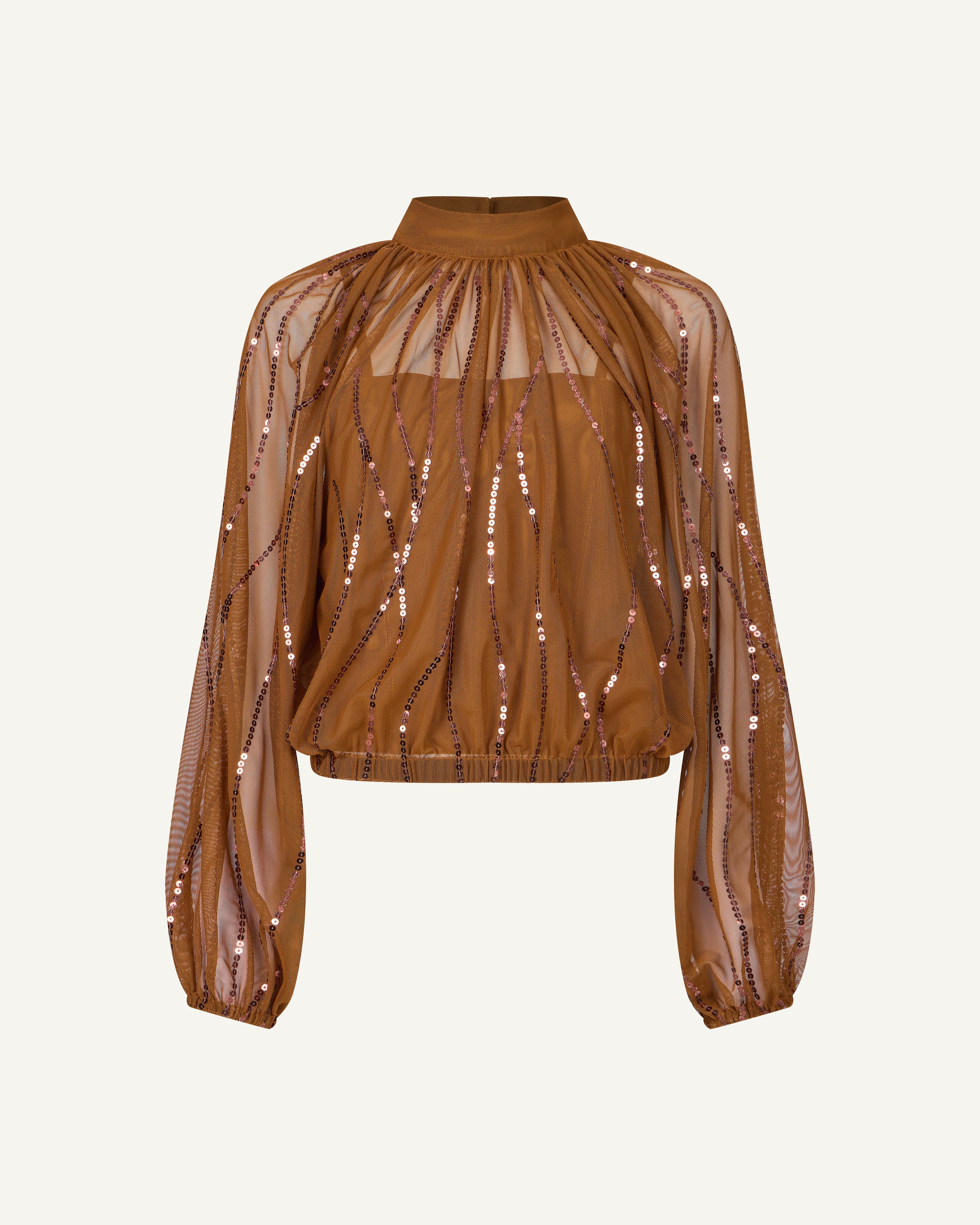 Blusa Lafort Manga Longa Emi Tela Block