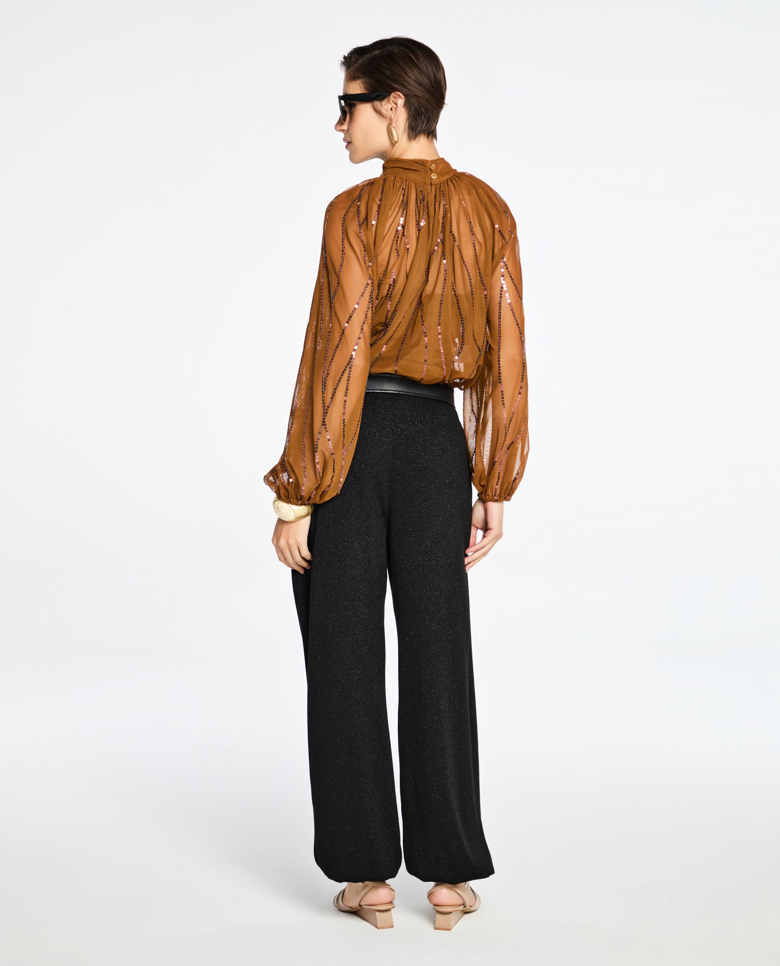 Blusa Lafort Manga Longa Emi Tela Block
