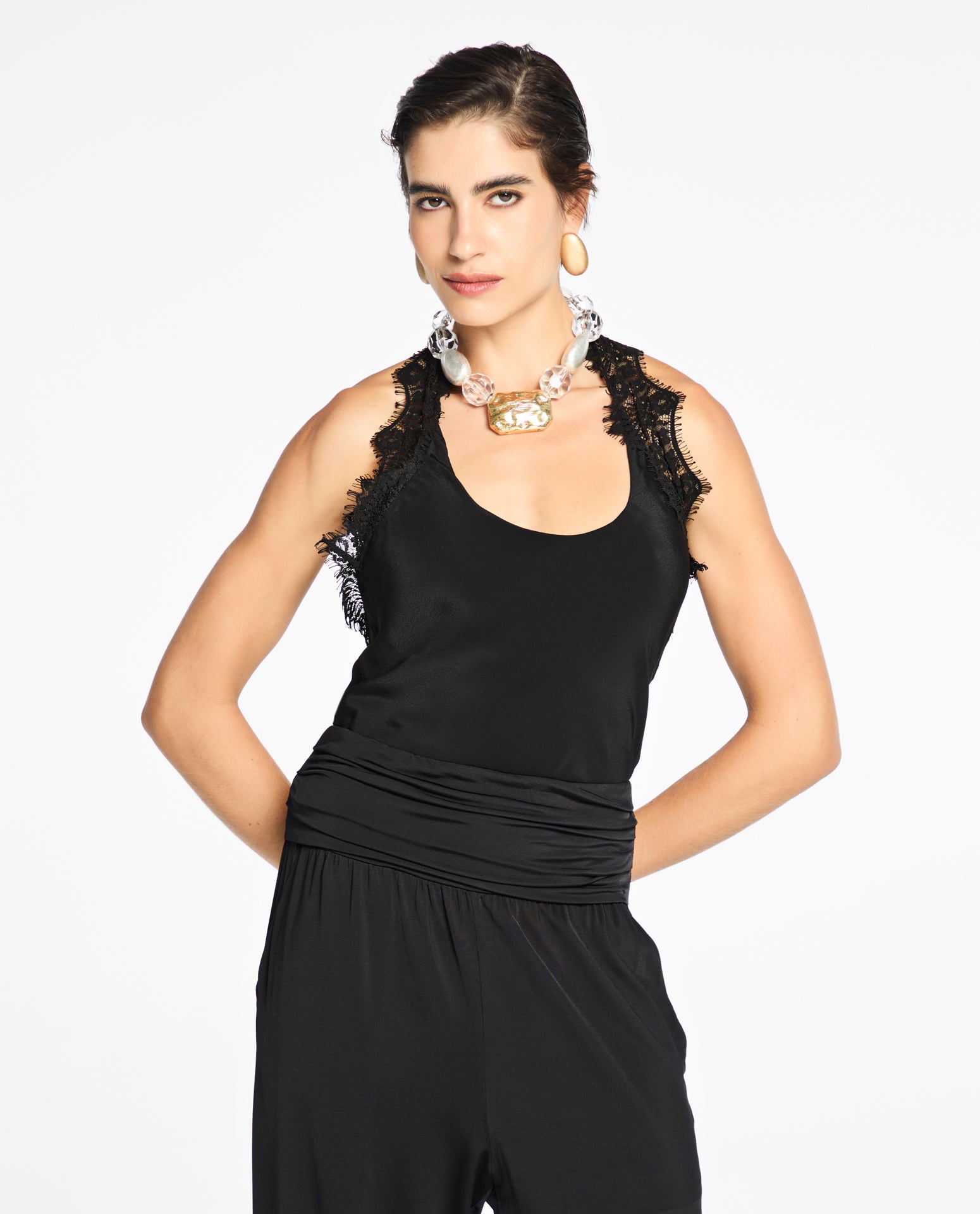 Blusa Lafort Frente Única Babi Crepe Leve