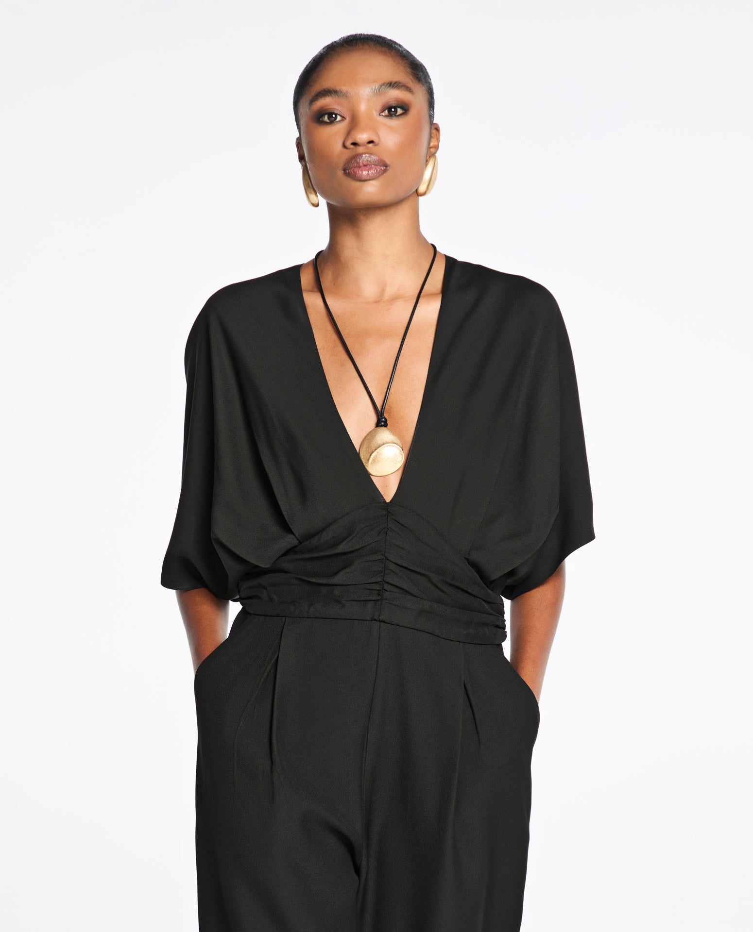 Macacão Lafort Manga Comprida Fabiola Crepe Patou