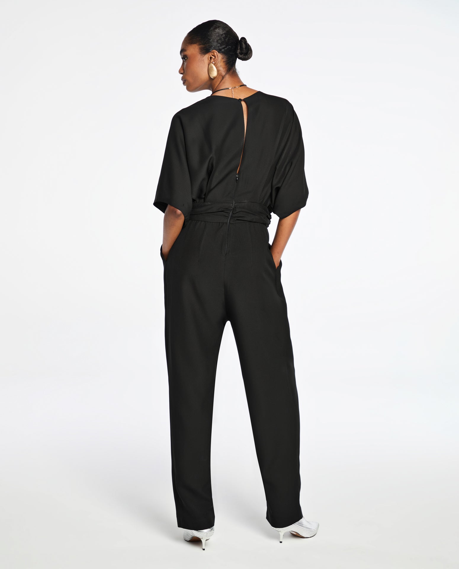 Macacão Lafort Manga Comprida Fabiola Crepe Patou