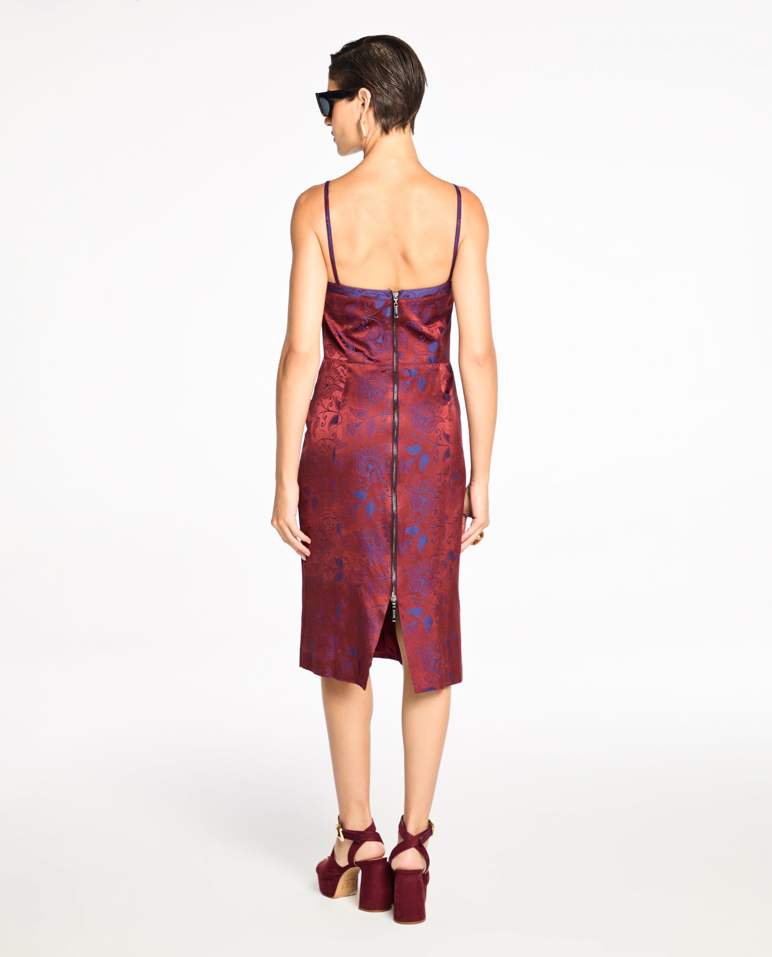 Vestido Lafort Pesponto Jade Jacquard
