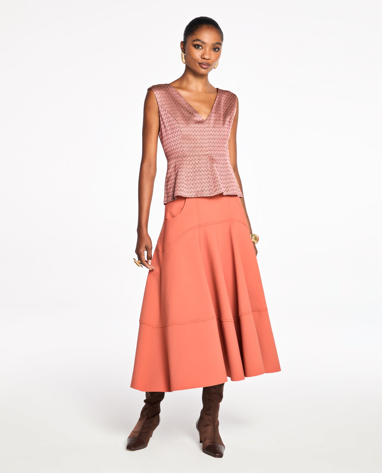Top Lafort Pesponto Jade Jacquard