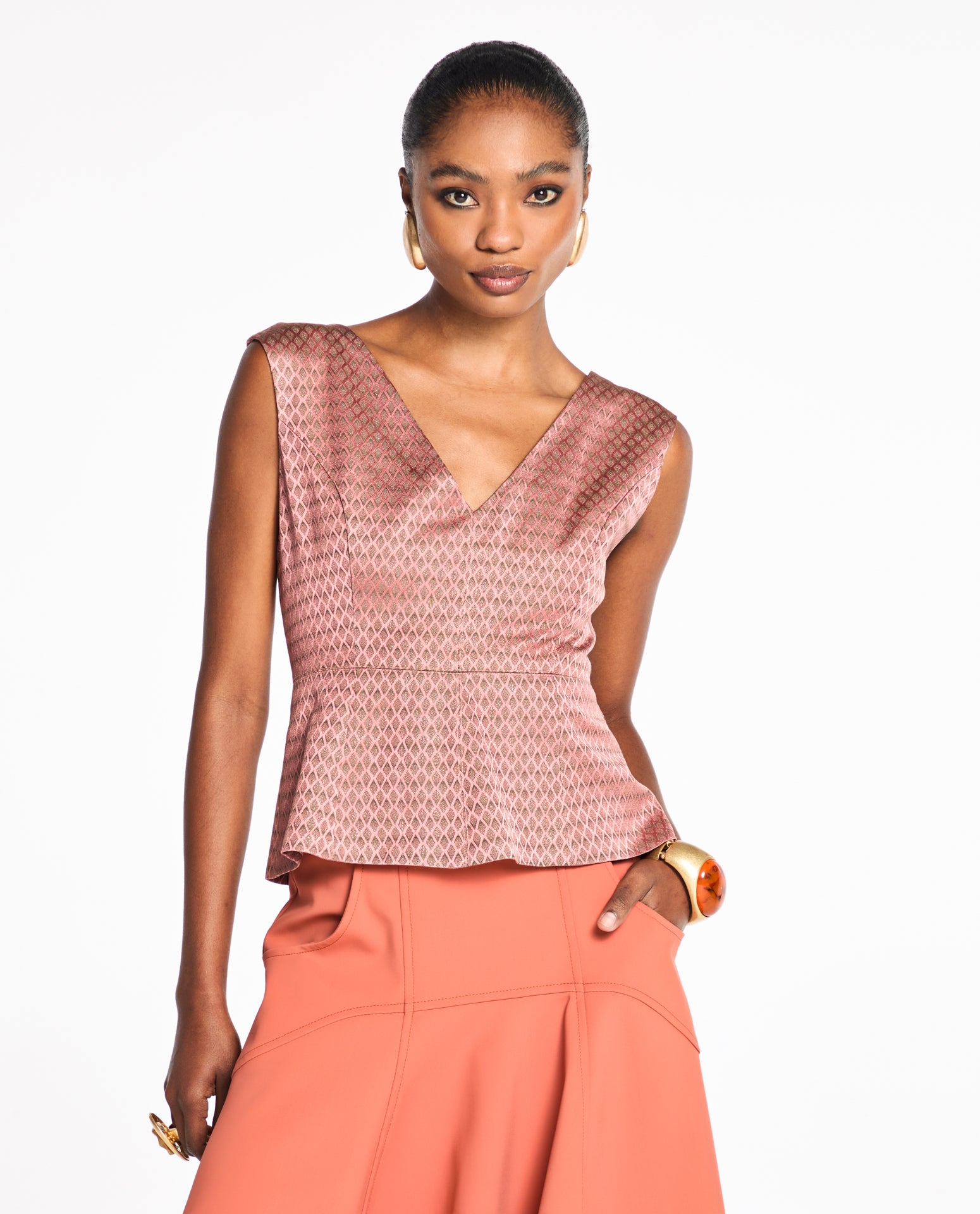 Top Lafort Pesponto Jade Jacquard