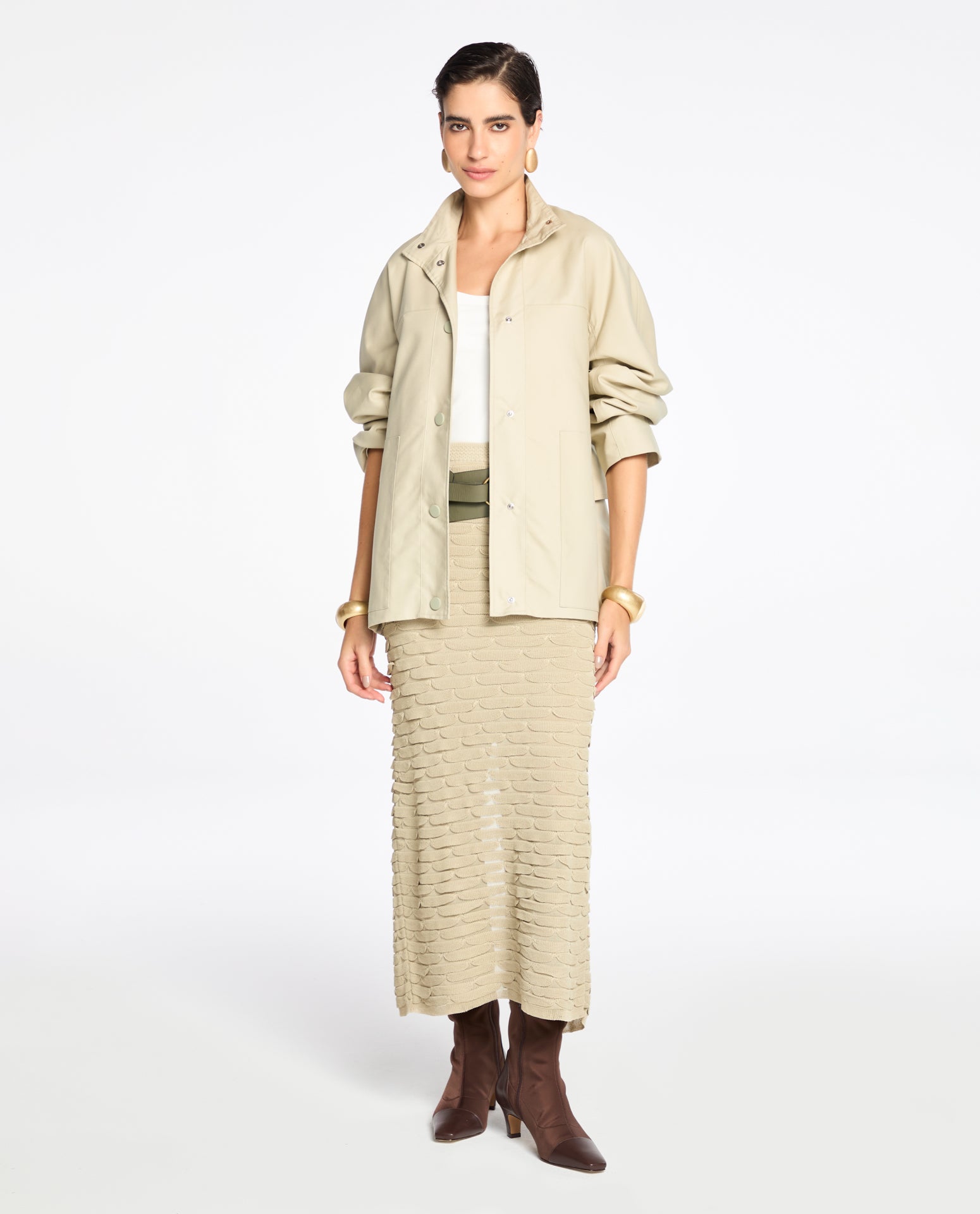 Jaqueta Lafort Recortes Bea Cotton Twill