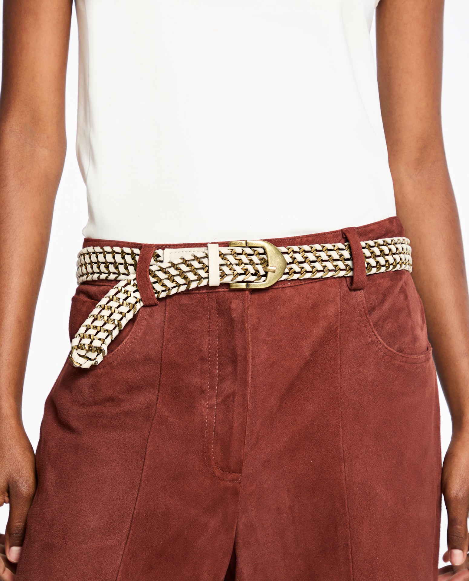 Cinto Lafort Correntes Karen Couro