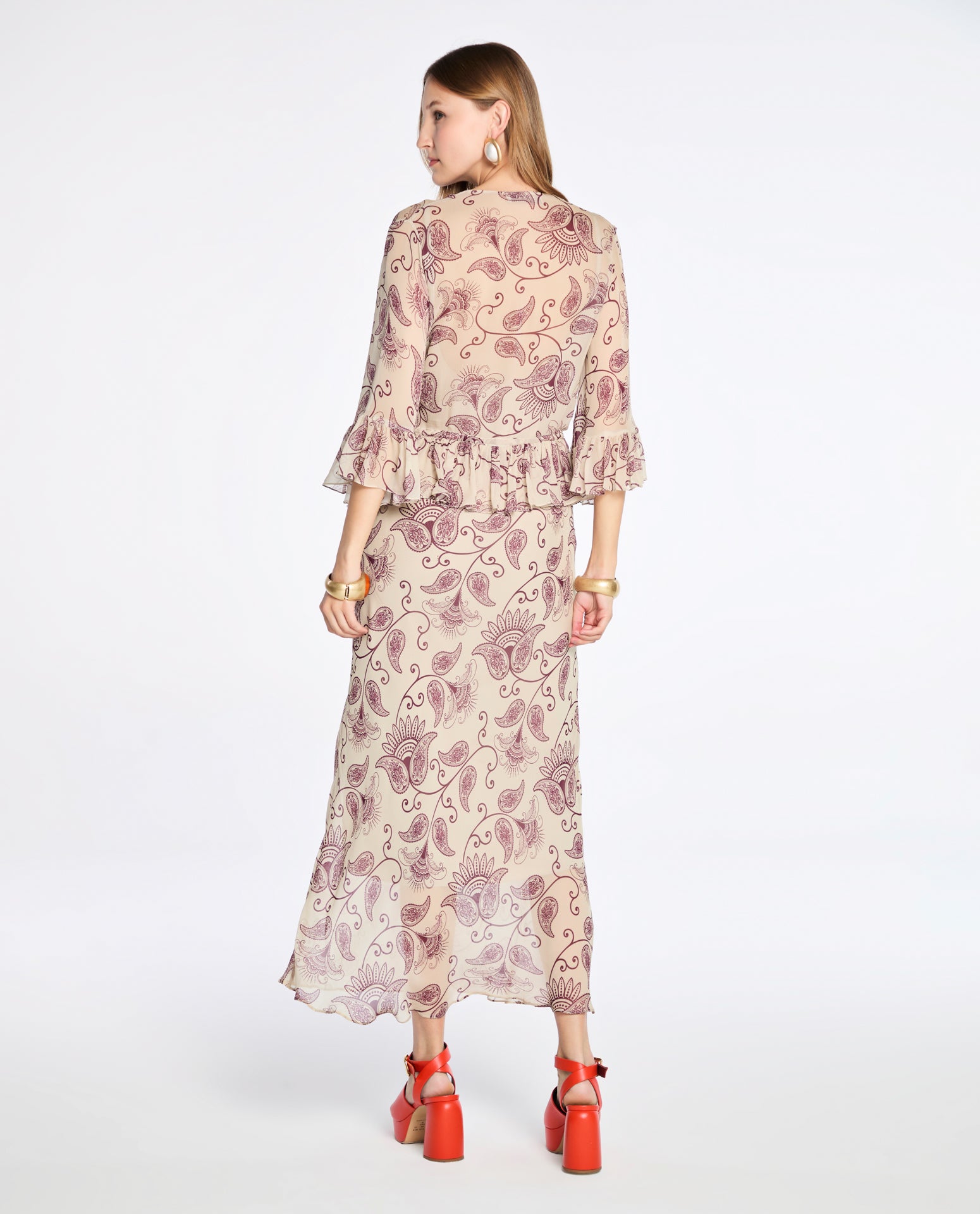 Vestido Lafort Trasparência Cherie Georgette