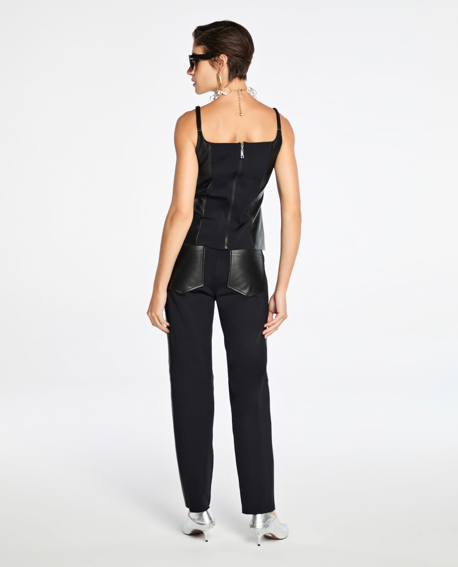 Calça Lafort Com Block Bonnie Couro