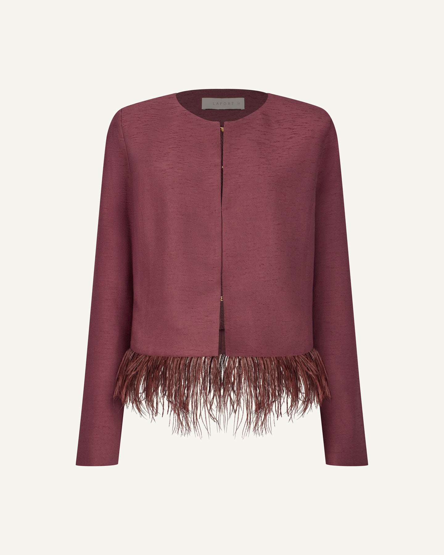 Casaqueto Com Plumas Jolie Shantung