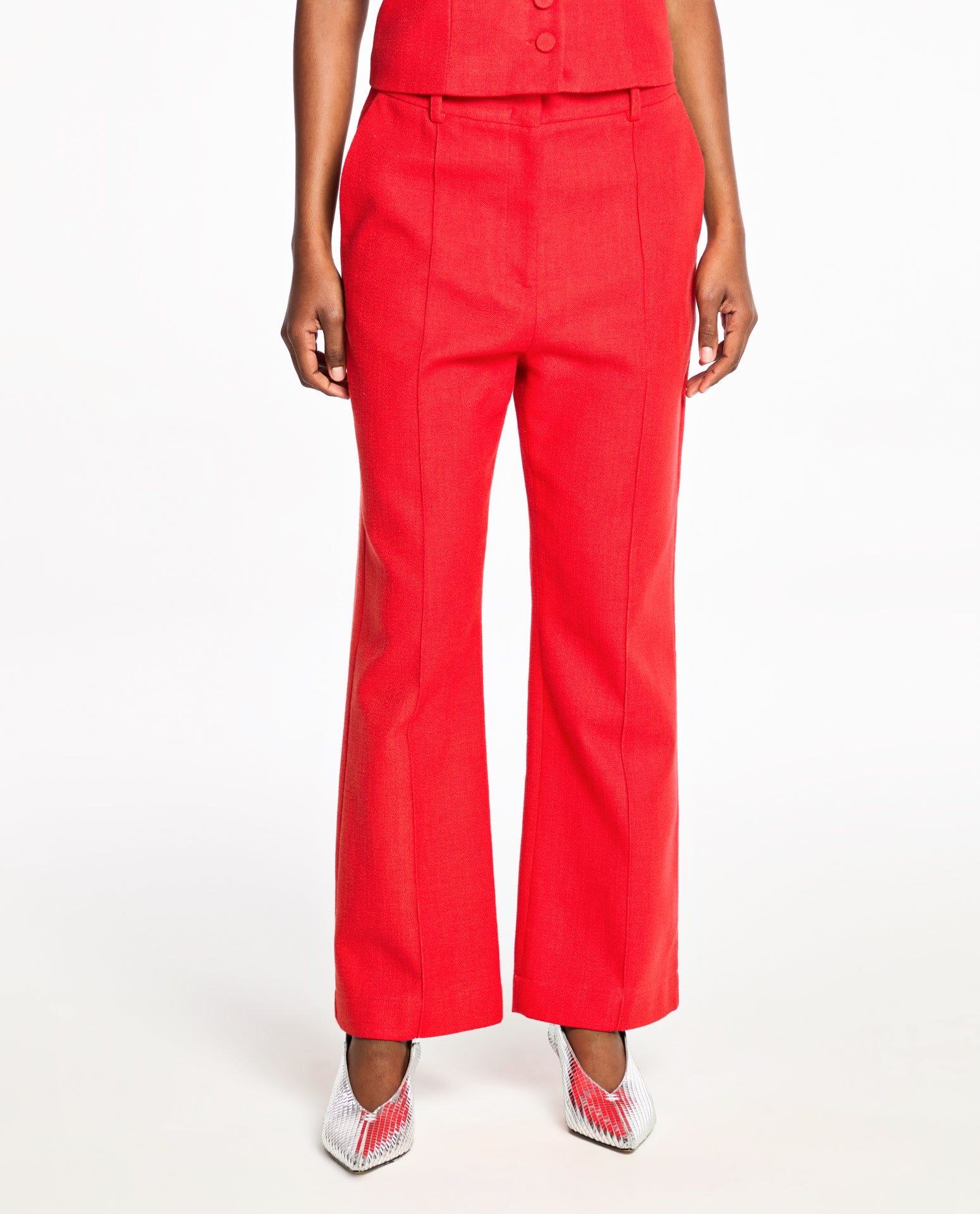 Calça Lafort Boot Cut Angélica Alfaiataria Natural