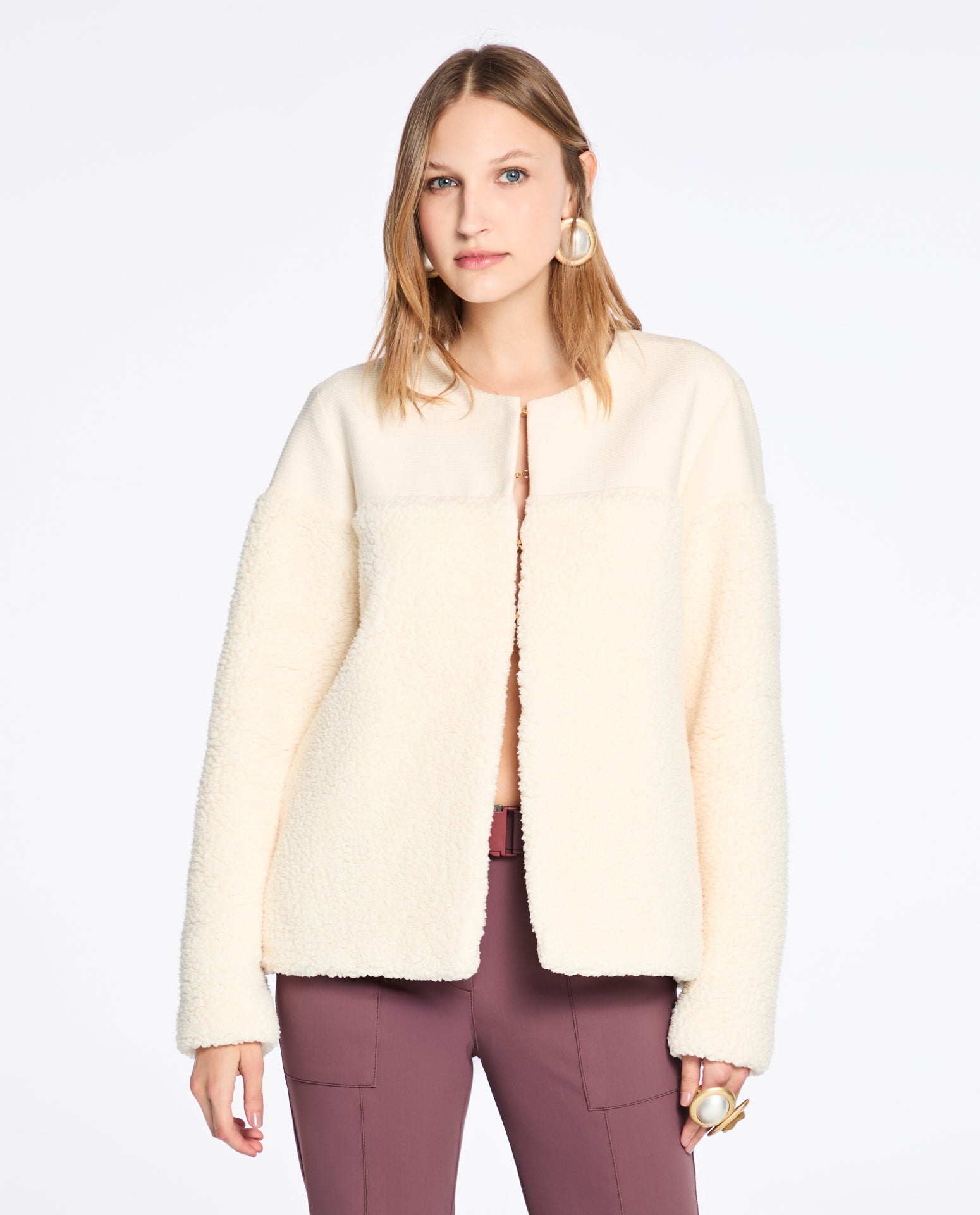 Casaco Lafort Duplo Leonor Textura Natural