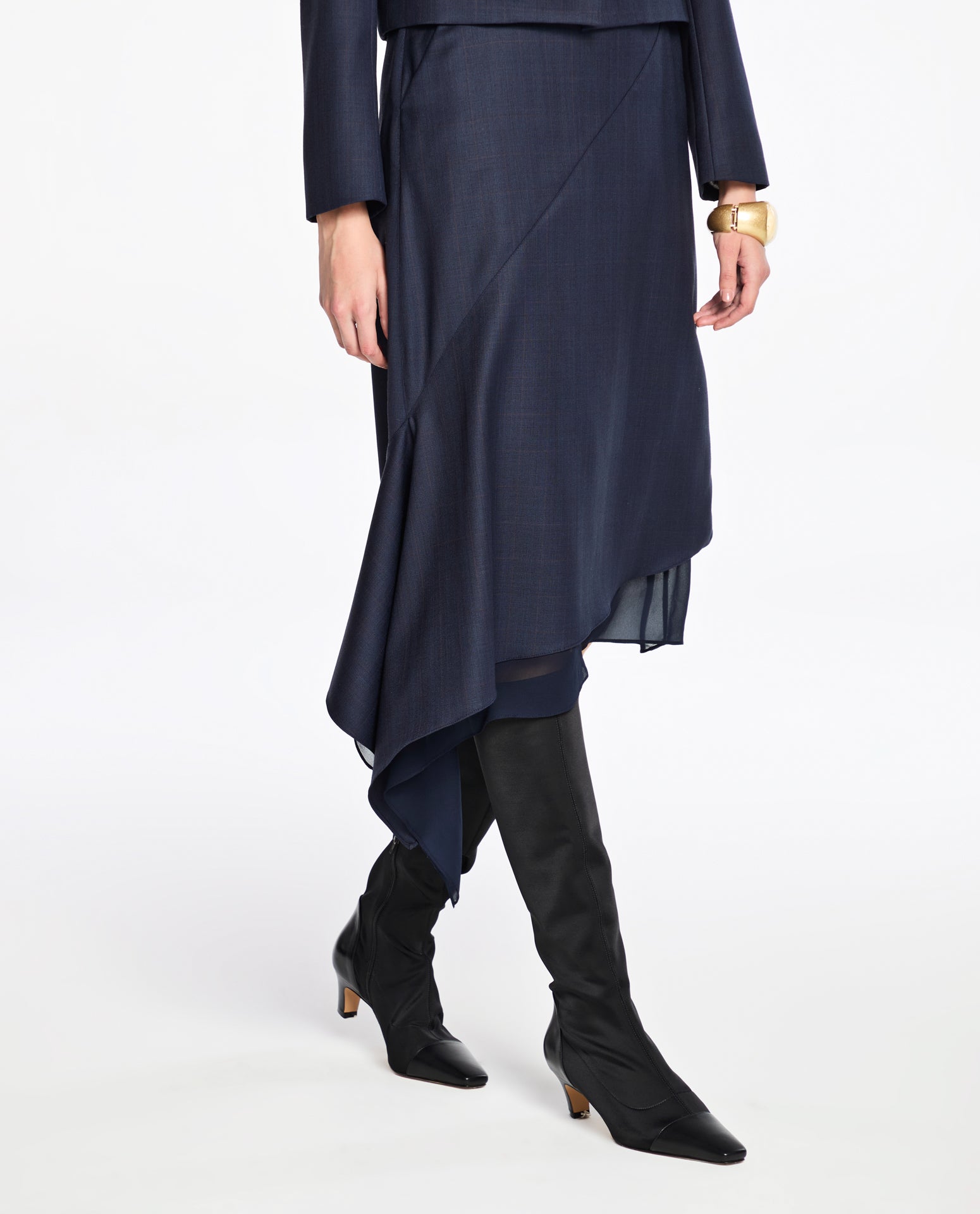 Saia Lafort Assimétrica Lorie Lã