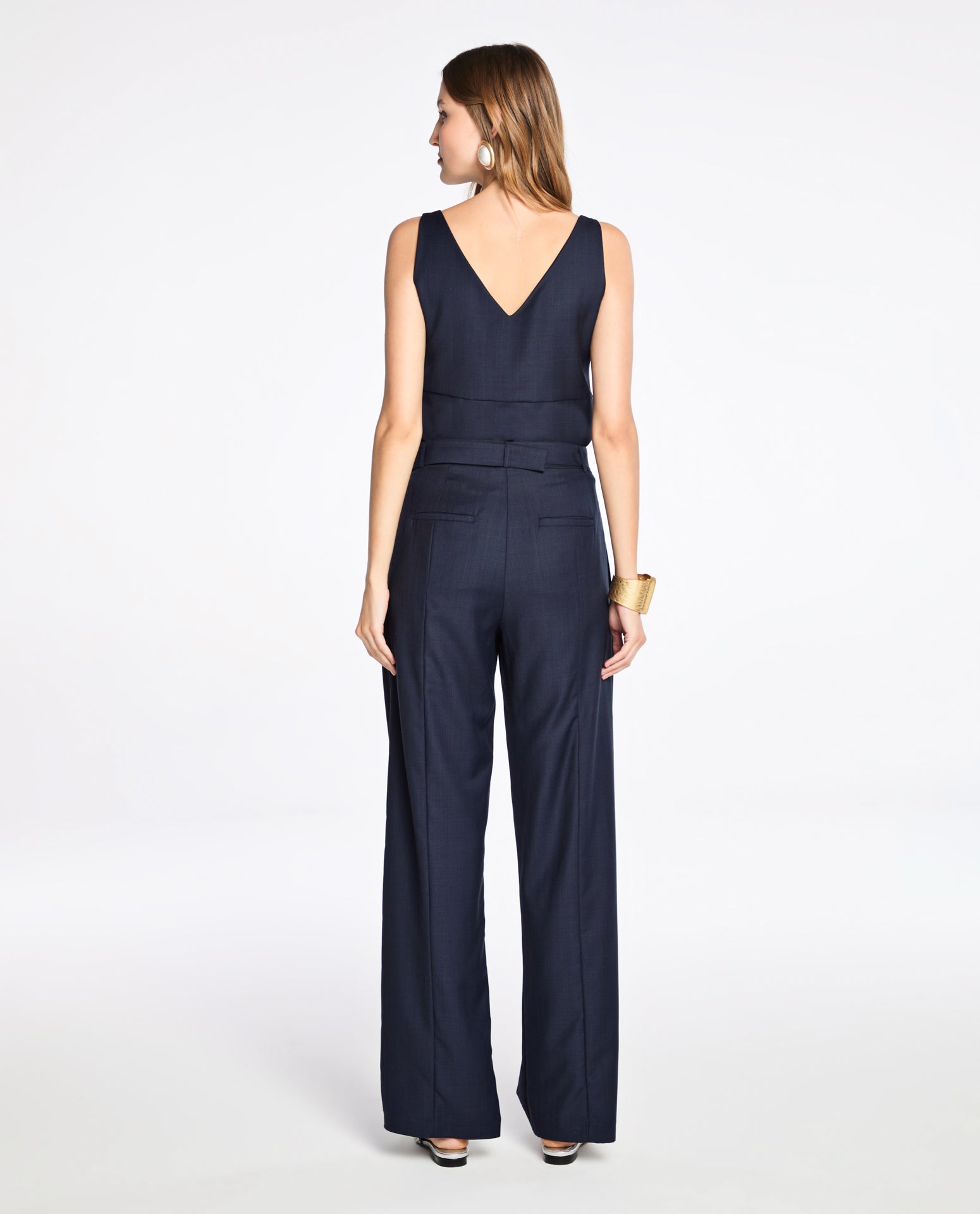 Calça Lafort Com Cinto Lorie Lã