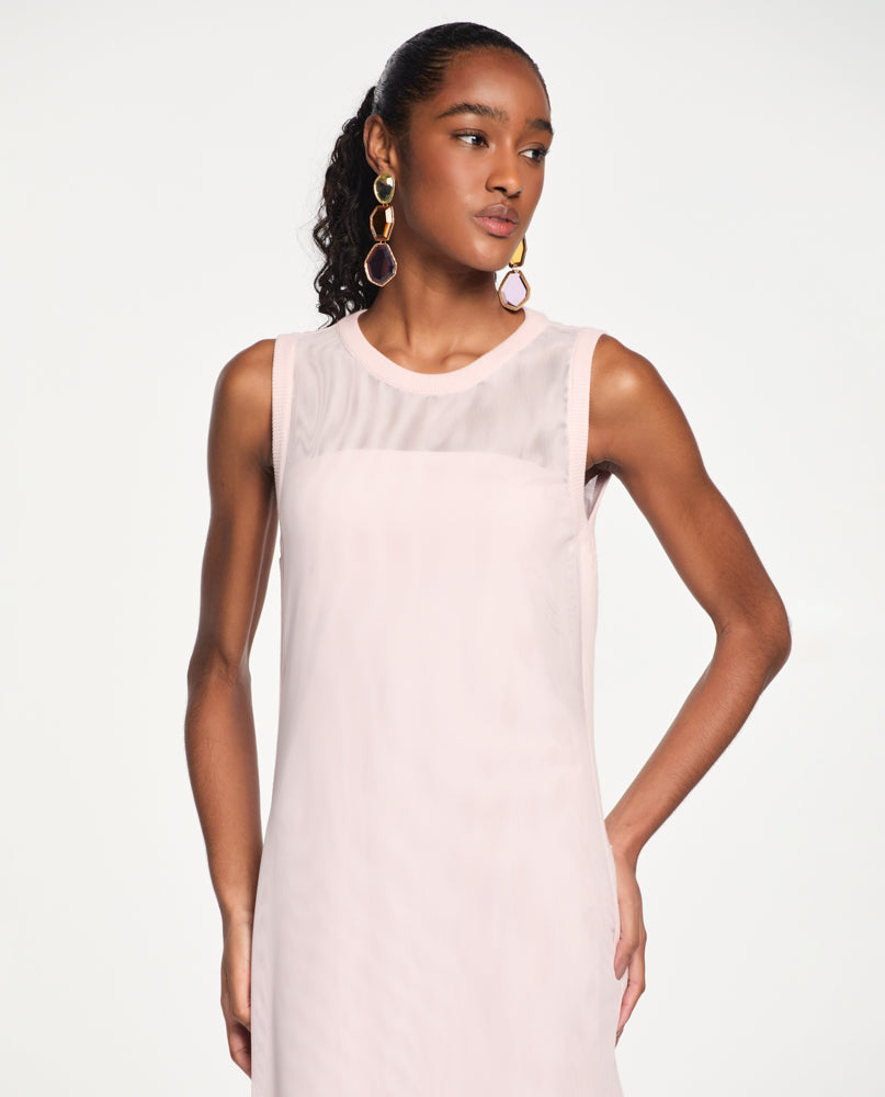 Vestido Lafort Com Tricot Hilda Tela Block