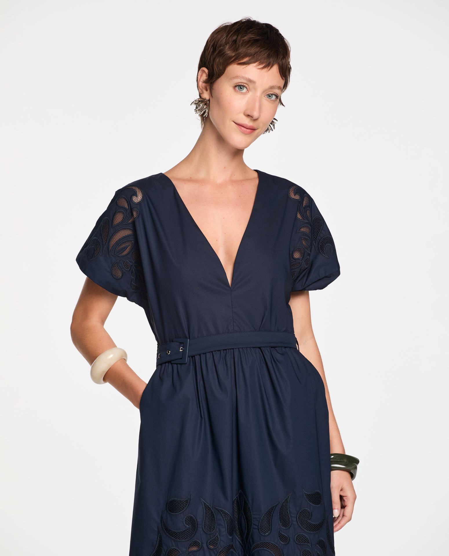 Vestido Lafort Com Bordado Beatriz High Cotton