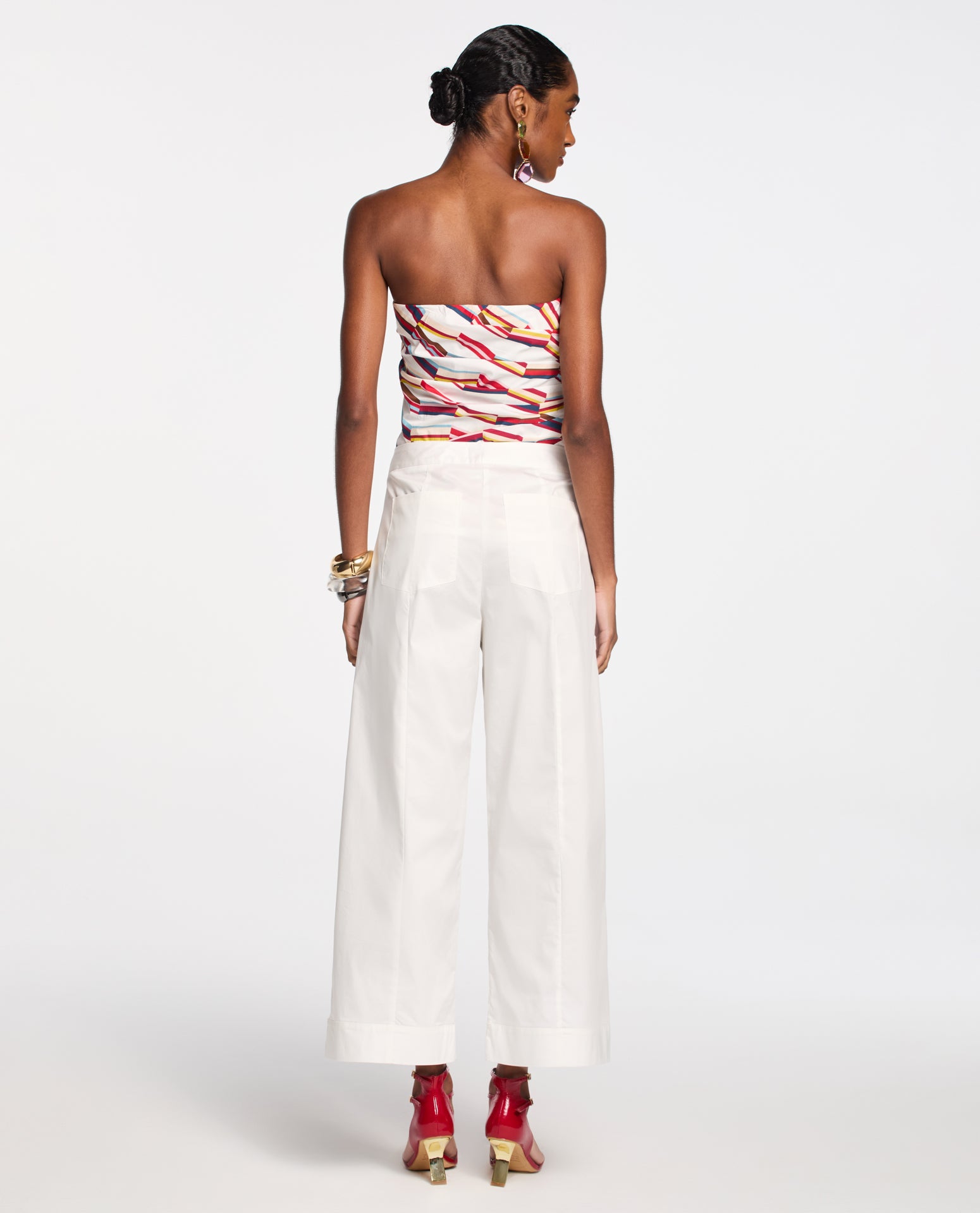 Calça Lafort Com Bordado Beatriz High Cotton